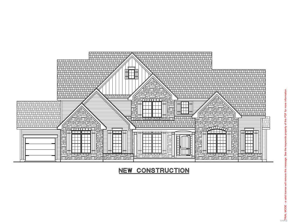 Exquisite 1.5 Story TBB in Harwood Hills & Sought After Kirkwood Schools, This Kelly Custom Home TBB is a Pristine 1.5 Story. Predominately Stone & Brick Exterior with Spacious Inviting Open Floor Plan offers Beautiful Elevations plus Enclosed Fascia & Soffit, Concrete Drive, Finish Grade & Sod Front Yard. Be WOW'd by the Full Array of Upgrades are Standard including 9' Ceilings-1st floor, Premium 5 1/4 Base Moldings, Premium 3 1/2 Casing Moldings, Gas Fireplace w/Majestic Hearth & Mantel, Generous Lighting Allowance, Pre wire for Ceilings Fan in Family Room & Master Bedroom, Premium Carpet & Pad, Wood Flooring in Foyer, Kitchen & Brkfst Rms, Ceramic Tile Bath Flooring, Premium Vanity Tops, Standard 6 Panel Doors, 50 Gallon Hot Water Htr, High Efficiency HVAC, IceMaker Line, Stainless Steel Appliances, Sump Pump, R13 & R30 Insulation, Granite Counters, Luxury 42"Cabinets plus Much More - Available in this Kelly Custom Built Home. COOL: 14 SEER+