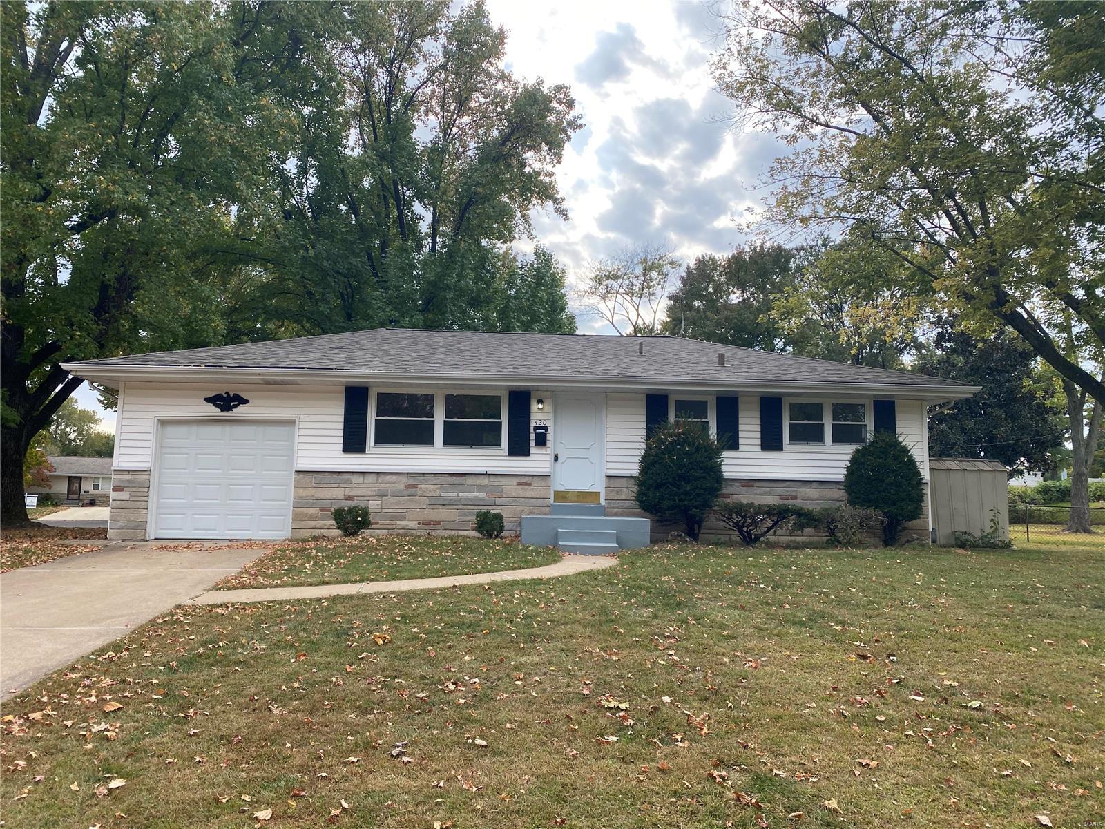 Cute ranch style home with 3 bedrooms, 2 full baths, 1 car garage and finished lower level.  New roof installed in October 2020.  New kitchen floor and new carpet in family room.  Fresh interior paint.  Nice large screened in patio.  HVAC replaced in June 2019.  New gas range.