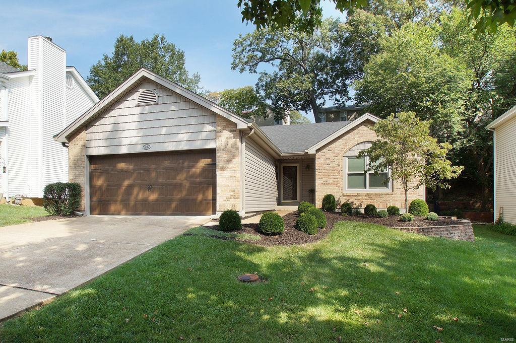 Welcome to this spacious, well maintained and updated Greatroom, Ranch style home with Main Floor Laundry in a Wonderful neighborhood. The Great room has vaulted ceilings with skylights and a gas fireplace.  The Master bedroom suite has double closets and an updated bathroom with shower.  2 addl bedrooms and updated bath also on the main level.  Newer HVAC 2017, Pella windows w/built in blinds, Wood flooring 2016, retaining wall, Irrigation system 2014, Roof 2010, vinyl siding and 2 car garage with newer door. The open stairwell to the lower level is wide open and waiting to be finished.  HSA Home warranty included.  Don't miss this adorable ranch style home with an open floor plan and in a prime location.... close to hwys, Parkway schools, restaurants and shopping.