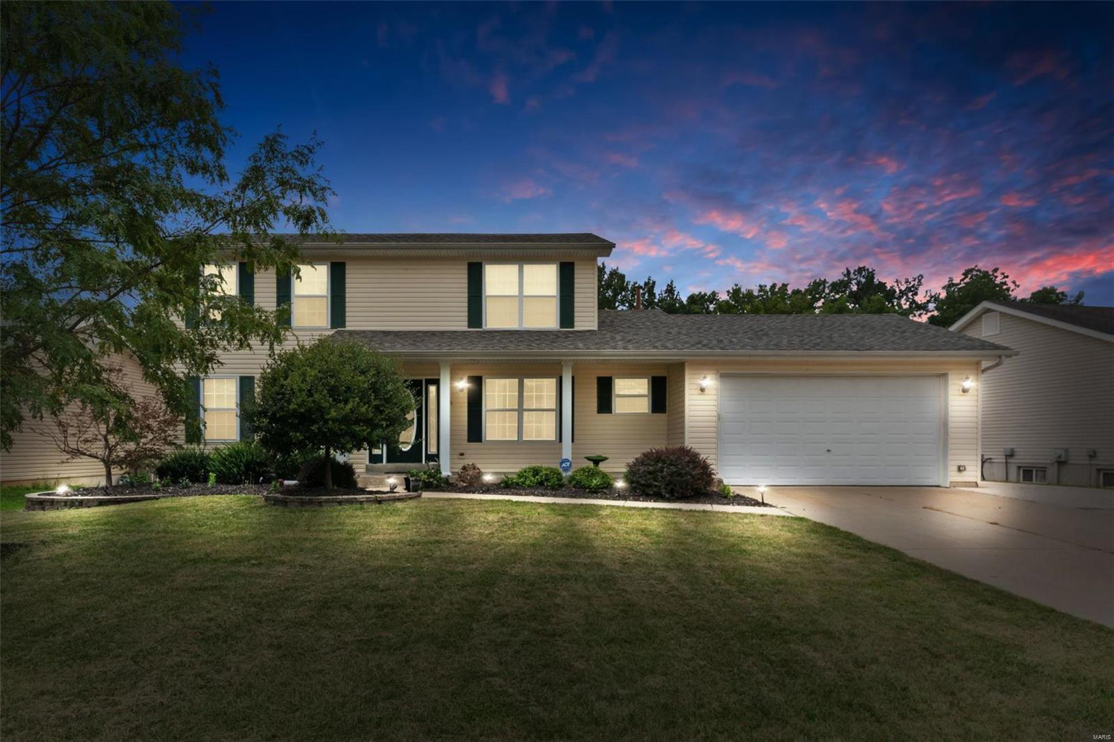 Large 2 story home with something for everyone! This home features 4 bedrooms, 4 bathrooms, over 2800+ sqft of finished space, newer black stainless steel appliances, a massive covered deck overlooking a fully fenced backyard, main floor laundry, a formal dining room, wood burning fireplace, granite countertops, and a living room as well as a family room. But wait a minute . . . lets talk about the finished lower level boasting a wet bar, full bathroom, pool table, an additional room that could be a home office and all of that awesomeness walks out to a large covered patio with a tiki bar. This home screams invite people over!