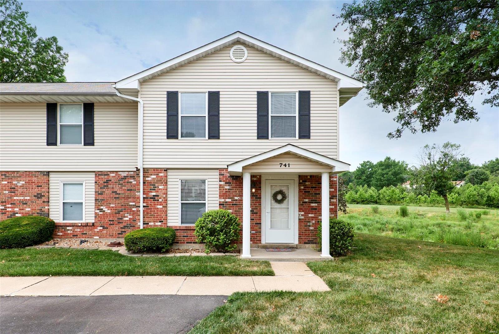 Welcome to this beautiful end unit town home! When you walk in you'll be greeted with a spacious living room. Going further you'll see the common ground and park directly behind the property through the gorgeous French doors that lead out of the dining room! The kitchen boast plenty of cabinet space along with stainless steel appliances and a smooth top stove. Home also provides separate first floor laundry! As you head upstairs you will find two enormous bedrooms and a large private bathroom! The owner's bedroom features dual closets with plenty of space for all your furniture. If the inside isn't enough for you, check out your patio in the back that over looks the common ground, walking trails and a park! Home comes with two designated parking spaces directly in front of your door!
