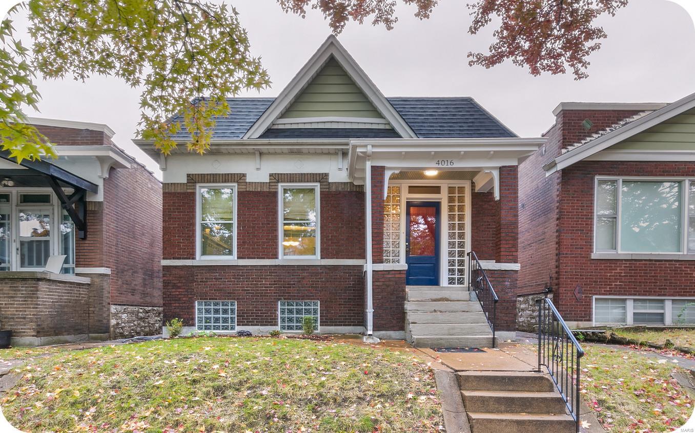 Welcome to 4016 Humphrey. A darling Tower Grove South bungalow. Super spacious & full of historic detail. You're immediately greeted by a nice foyer & an enormous amount of charm- lots of woodwork! The large living room has gorgeous wall to wall bookshelves with center fireplace! Note the crown molding! Dining room is equally as large & features a unique stained glass window and beautiful beamed ceiling! There are THREE bedrooms! Yes!  Hardwood floors throughout!  Who doesn't like a classy white kitchen with LOTS of counter space, a glass front cabinet, a LARGE pantry and plenty of counterspace for the chef! There's even room for a center island or table. Sunporch is ideal to cozy up with an am coffee or pm wine. Fenced yard is plenty big. Room for fire pit and garden! 1 car garage! Live among many proud TGS owners! Walk to Farmer's market Tues. & Sat., yoga and South Grand restaurants: Pho Grand & Cafe Mochi. Easy access to area hospitals & universities. Additional Rooms: Sun Room