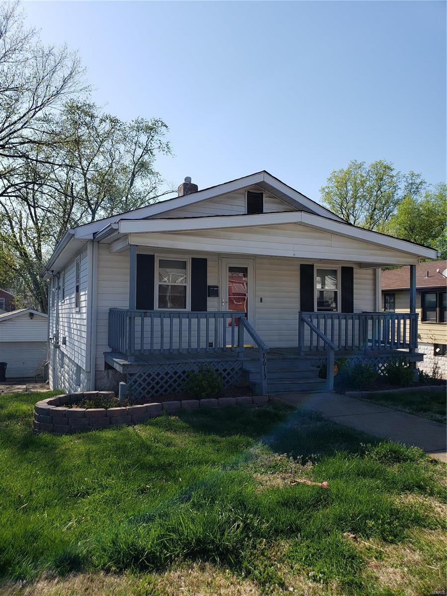 Been looking for that perfect Affton fixer upper to build in your sweat equity? Well here it is! Updating has already been started, with newer shaker style kitchen cabinets, stainless appliances, and a large modernized bathroom. Full walkout basement offers an unofficial 2nd bedroom. This home also has some hardwood flooring, a large deck, and an oversized detached 2-car garage. Covered front porch is perfect for entertaining and meeting the friendly neighbors. Home is being sold as-is. Would make a great home or rental. Conveniently located near shopping, highways, and in the award winning Affton school district!