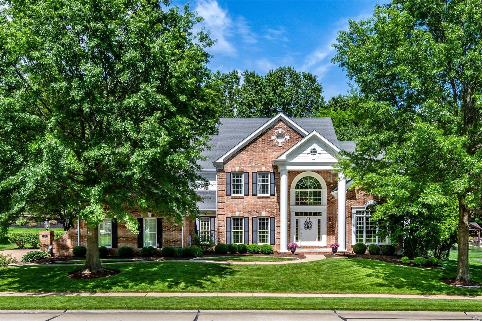 Welcome to 465 Pine Bend Dr., an absolutely stunning, immaculately kept 1.5 story luxury home in Wildwood. Exquisite kitchen designed for entertaining, with custom cabinetry, granite countertops, built in refrigerator with cabinet facing, wall oven, convection microwave & gas cooktop. Hardwood & marble flooring, 2 gas fireplaces on main level w/extensive crown molding. Main floor master suite includes 2 walk-in closets, jetted soaking tub with walk-in shower & double sinks! 2nd floor includes 3 large bedrooms with 2 full updated bathrooms! 1,900+ sqft finished LL with 2 large entertaining areas, stone gas fireplace, billiards room, exercise room, custom bar & full bathroom. Extensive shelving & workbench in large storage room. The backyard is a botanical oasis w/private in-ground pool, sundeck patio that keeps your feet cool in the summer! Award winning Rockwood Schools (Lafayette), automated in-ground irrigation system and lighting. Main floor laundry. Extensive upgrades throughout!