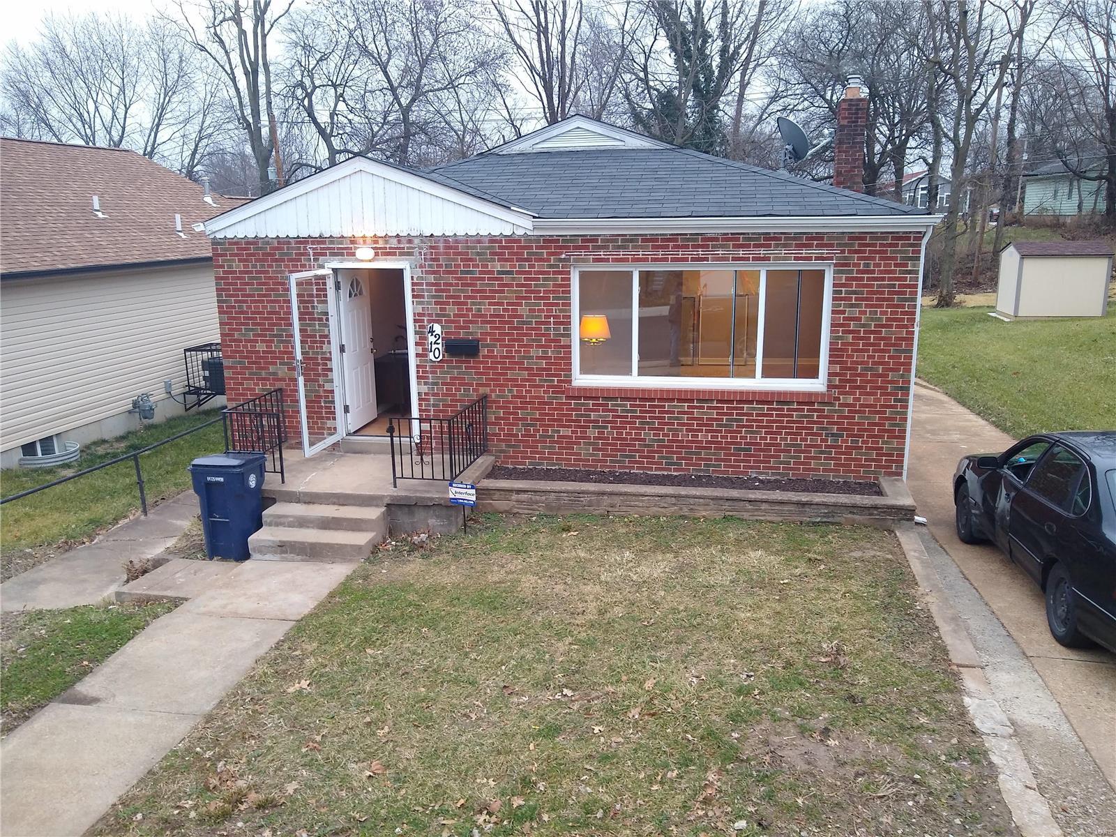 A beautifully remodeled home in Pine Lawn surrounded by brand new construction on all 4 sides. The one-way street was recently repaved and 80% of the homes on the block are 2019 construction. As you walk into this home, you will be greeted with a spacious living-dining area with refinished hardwood floors and fresh paint. Two upstairs bedrooms with a fully-furnished kitchen make this home move in ready for the first-time homebuyer or turn-key investor. The basement features plenty of potential with not much left to finish out the construction of a third bedroom and offers convenient walk-out access to the backyard patio. Plenty of parking available on the long driveway that extends well beyond the house and a side entrance which makes bringing groceries into the kitchen much easier. Minutes to I-70 and the rest of the city. With a lucky list price like this one, this home will not last long. The seller is motivated to sell and open to offers. Schedule your showing today!