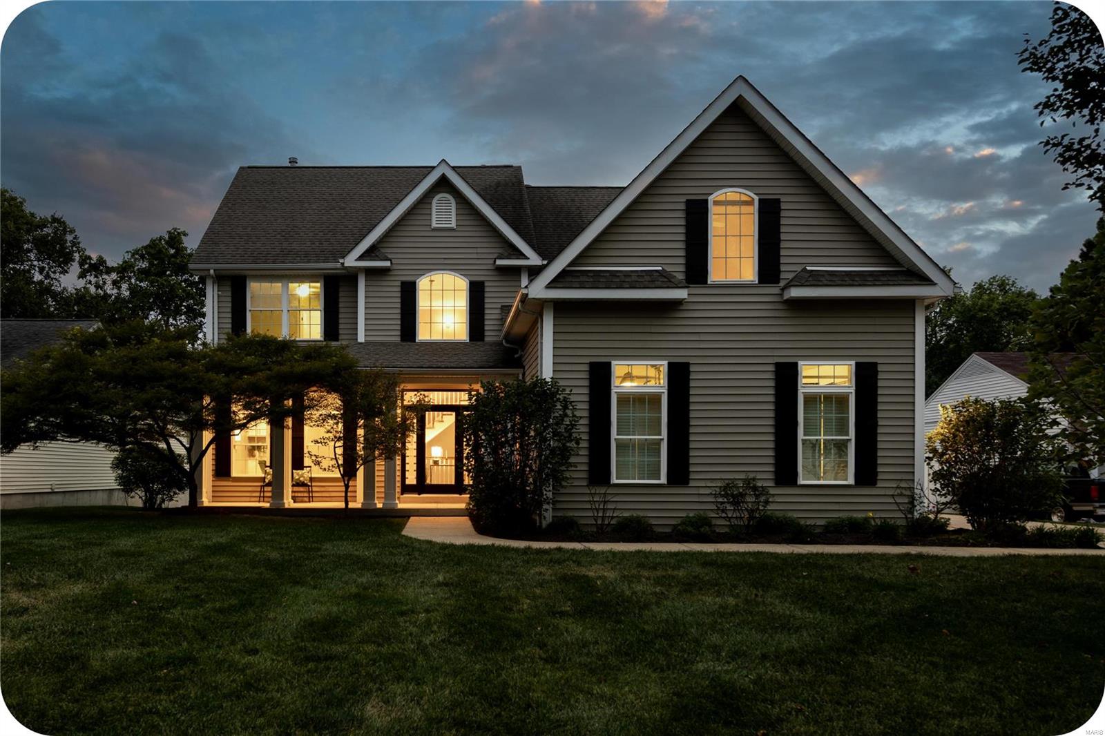 Location, location, location! This gorgeous home certainly has the best, within short walking distance to BOTH Downtown Kirkwood & Kirkwood Park. Step inside from the covered front porch to find a striking 2-story entry foyer with grand staircase & built-ins. The main floor features hardwood throughout & a unique layout, including mud room, half bath & bonus room that can be utilized as an office, sitting or formal dining room. The focal point of the large living room is the decorative 2-sided fireplace, which also opens to the expansive eat-in kitchen, complete with planning desk, granite counters & SS appliances. Upstairs, the palacial primary suite boasts a bonus dressing room, 2 walk-in closets, jetted tub, double sinks, pretty shower & commode room! A hall full bath, laundry & 3 more nice bedrooms round out the 2nd floor. Plus, the lower level is finished with a 3rd full bath, exercise room & huge rec/family room that walks out to a beautiful backyard! Additional Rooms: Mud Room