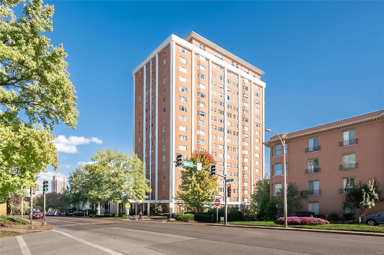 This is the best the Whitehall has to offer! Views to the north & east are incredible! Combining 2 units into one, this unit was renovated in 2018. With plenty of room to spread out, it’s perfect for those seeking space, comfort, & convenience. The living rm features large windows, wood floors, electric fireplace, & tray ceiling w/recessed lighting. The warm wood paneled den has built-in bookcases, wood floors, & a 2nd fireplace... a comfy retreat for relaxing or reading. Formal dining room w/ tray ceiling & large picture windows, makes it ideal space for entertaining friends & family. Kitchen w/ plenty of cabinets & high-end appliances. Primary suite feels like a retreat, with his & hers bathrooms, & walk-in closets. The 2nd bedroom is spacious & bright, while 3rd bedroom is a great office or guest room. The Whitehall’s top-tier amenities include, doorman, beautiful gardens, dog-friendly walking areas, car wash bay, outdoor pool, exercise room, library & 2 guest suites for visitors. Location: Upper Level