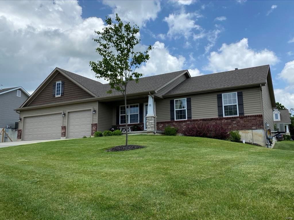 WOW, Look no further!! This well cared for, 4 year old home will surely check all your boxes and will not disappoint.  Its open concept floor plan offers plenty of room to gather with friends and family or enjoy a quiet evening out back on the covered patio.  The nicely sized kitchen/dining area has upgraded cabinets, stainless steel appliances, engineered hardwood floors and much more. The master bedroom includes a private bath with jetted tub and separate walk-in shower.  Located in the basement are 2 additional rooms that could be used for sleeping, offices, crafts etc.  There is still plenty of room for storage as well as a rec room or tv room.  The rough-in is ready for you to add a 3rd bathroom.  The basement does have an egress window.  Book your appointment now before it's too late!