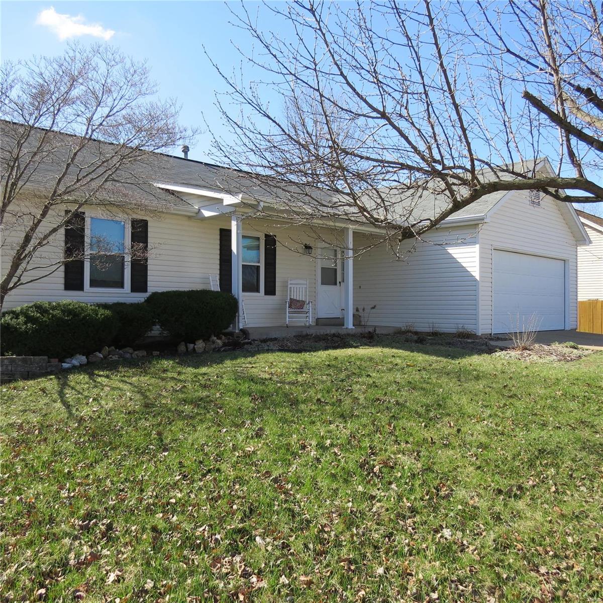Spacious three bedroom, two bath Ranch home with main floor laundry. This home has several updates includes; wood veneer flooring, some new carpeting, bathroom updates, new stainless steel appliances, brushed nickle lighting and more! Master bedroom is very spacious with double closets and full bath. Roof is five years old with younger hot water heater, newer siding and windows and also includes newer sliding door off breakfast room. The lower level has a huge finished family room with plenty of storage space. The yard is beautiful with perennials planted all around the yard manicured with home ownership love. Great location and great neighborhood, street lights and tennis courts, basketball courts and swings. All your modern day conveniences just minutes away with easy highway access to Highway 70 or Page Extension.