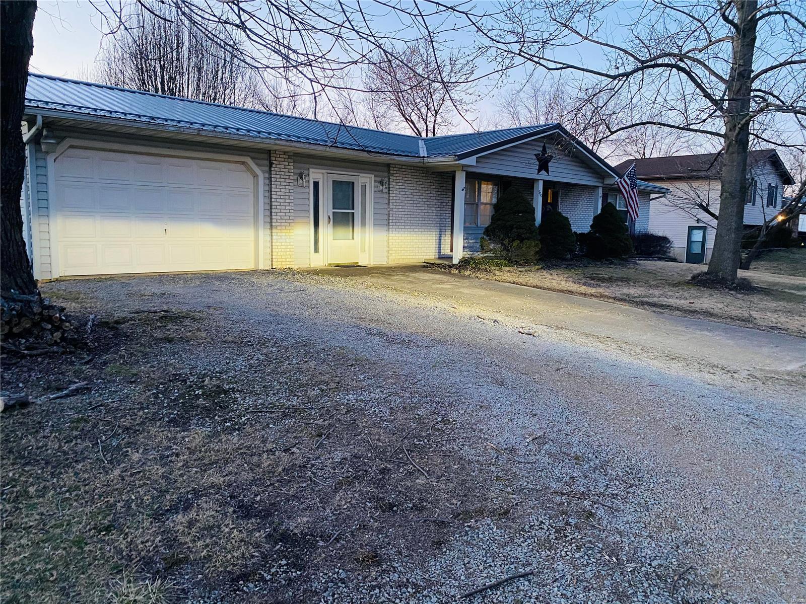 Take a look at this adorable ranch home conveniently located close to the highway for the commuters in the family. This adorable home is ideal for a first time home buyer looking for move-in ready and potentially 0% down!!The exterior is  partially bricked with vinyl siding with a one car garage. It has a fenced back yard with a shed for storage. The home comes with a newer roof and a newer AC unit.