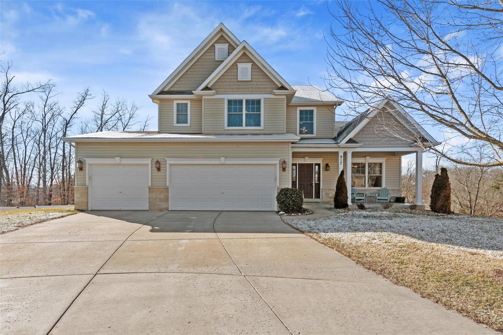 Immaculate, meticulously maintained 4 bed, 3.5 bath, 2716 sf, 1.5 story home with an oversize 3 car garage on a beautiful cud de sac. You will be welcomed into the home with a soaring two story entry foyer, formal dining room, gleaming hardwood floors throughout most of the main level. The amazing kitchen has gorgeous brand new granite counter tops, 42" cabinets, double ovens, 5 burner gas cook top with grill, pantry. Breakfast room walks out to a maintenance free composite deck. Great room has a wall of windows and a cozy gas fireplace. Main floor master bedroom suite with walk in closet, master bath, double sinks, separate tub and shower. Main floor laundry. Upstairs boast a huge loft area w/surround sound, 3 additional large bedrooms, 2 full baths.  Solar Panels and triple zoned heating & cooling, energy bills are incredibly low. Extra deep 3 car garage for the bigger vehicles. Highly desired neighborhood w/pool, Basketball Courts and Playgrounds.