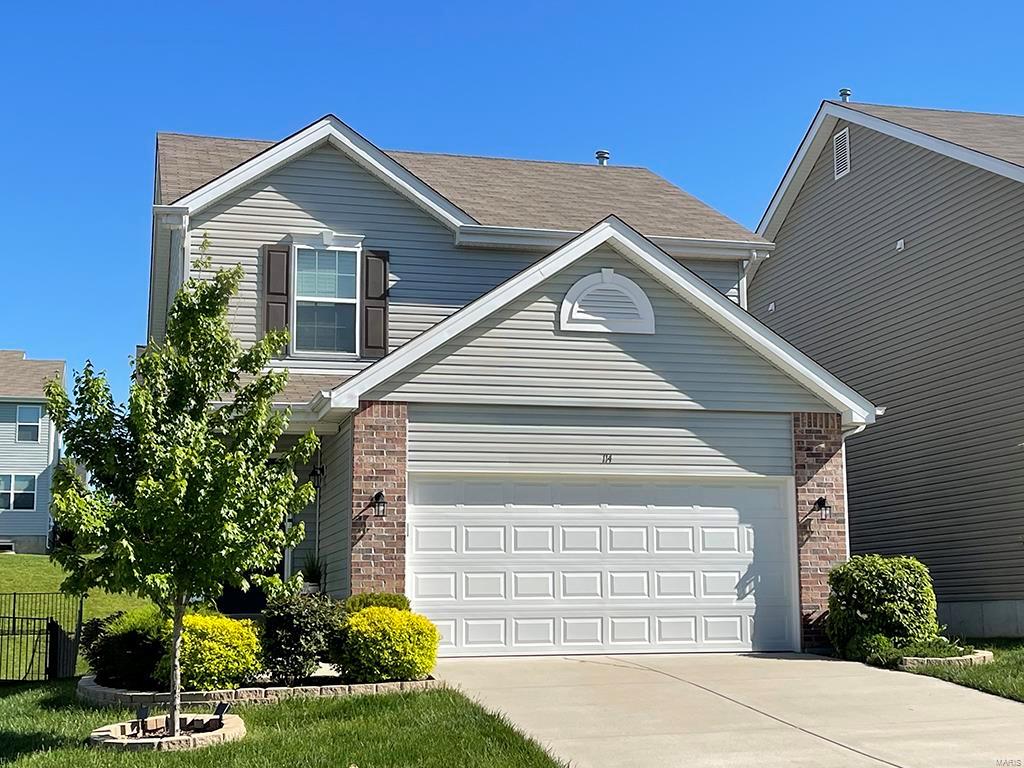 This brand new two story 2BR, 2.5BA Arlington by McBride Homes will be move in ready by late summer! This beautiful home features an open floor plan with spacious family room, adjacent dining area, and kitchen! Kitchen also features level 4 Landen Flagstone 42 inch cabinetry and stainless steel GE appliances. Wood laminate flooring throughout main level. Half wall at stairway to second level. Both bedrooms feature walk in closets. Level 3 Benton Sarsaparilla bath cabinetry. Adult height vanity and walk in shower in master bath. Second floor laundry, and an additional full bath on second level. Exterior features Tuscan Clay siding, Musket Brown shutters and front door, and Barkwood architectural shingles. Commons at Charlestowne Landing is located next door to New Town, features common ground, beautiful lakes, and is included in the Orchard Farm School District. Enjoy peace of mind with McBride Homes' 10 year builders warranty and incredible customer service! Similar Home Photos Shown
