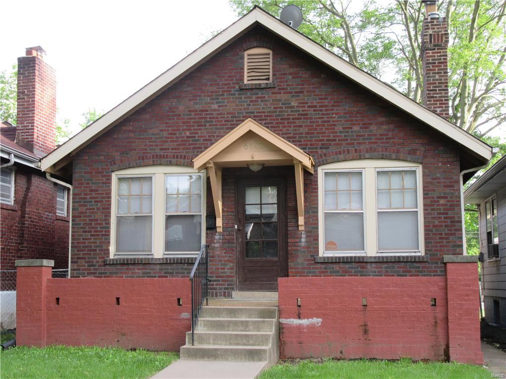 Dramatic Price Reduction.  Do not miss this bargain!  Property within minutes of Washington University, The Delmar Loop and Forest Park.  Nice 2 bedroom 1 bath brick home with updated bathroom with high end solid surface flooring in kitchen and bath. There is a sun porch off of kitchen and ample yard space in the rear.  Large living room; eat-in kitchen and separate dining room.  Good price for a home in University City.  Property is being sold AS-IS and seller shall not perform any inspections or repairs. Additional Rooms: Sun Room