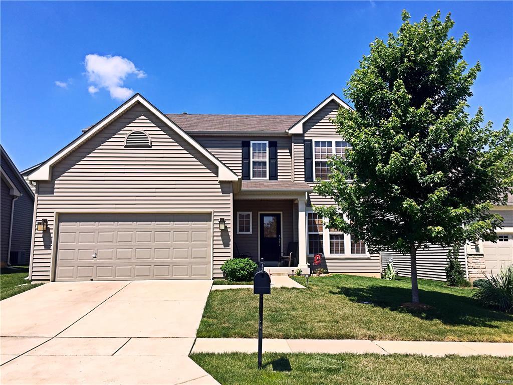 Fabulous 6 years old house by Fischer and Frichtel. A wonderful 2-story home with 3 bedrooms and 2 1/2 baths. Luxury kitchen includes Sinclair 42 tall upper cabinets and stainless steel whirlpool appliances. Enjoy the spacious feeling with 9" ceilings on the first floor. Beautiful and durable hardwood floors in many areas on the first floor. 2nd floor has 3 bedroom with ceiling fans on each room plus loft and J&J bath. Master suite has his-and-her walk in closets and luxury master bath, including double sinks and separate shower and tub. 2nd bedroom is spacious and has it's own walk-in closet. Home is located on very private and quiet street. Only a short walk from the 5 acre neighborhood lake, fountain and nature trails. Easy access to the Page extension and Hwy 40/64. Shopping nearby.