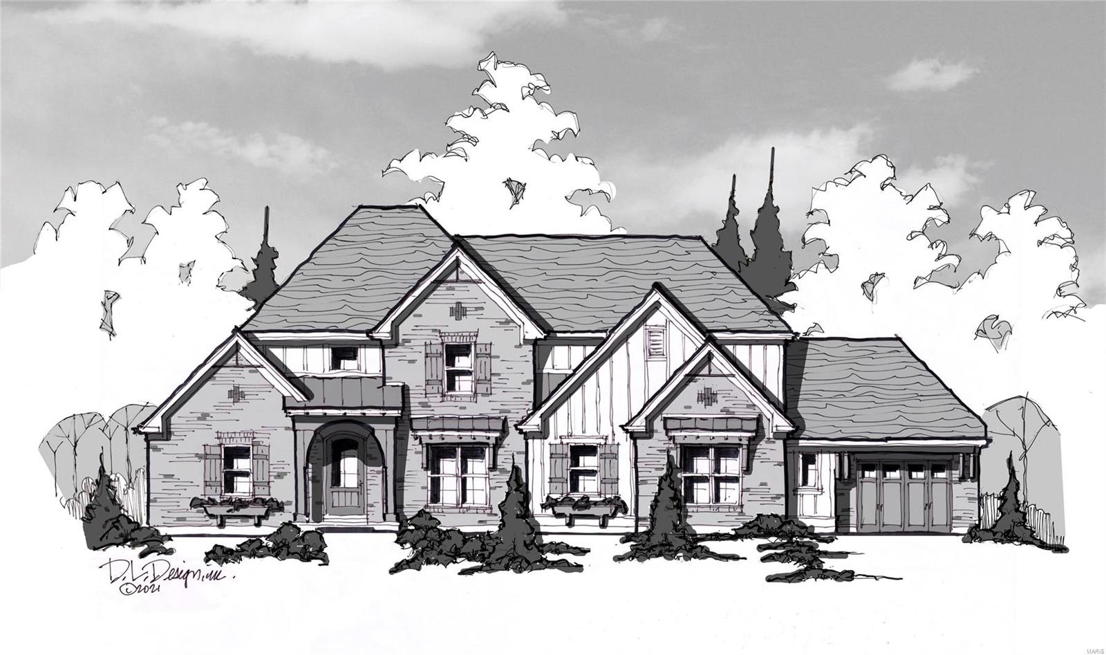 Cross Homes is proud to present the Dorall II. A stunning 1.5 story on a 1 acre lot in Creve Couer. Construction is underway! Get in now to pick out all your own finishes, cabinetry, countertops and fixtures.  This new construction and great lot won't last long so act fast to get your home personally customized to fit your needs.
