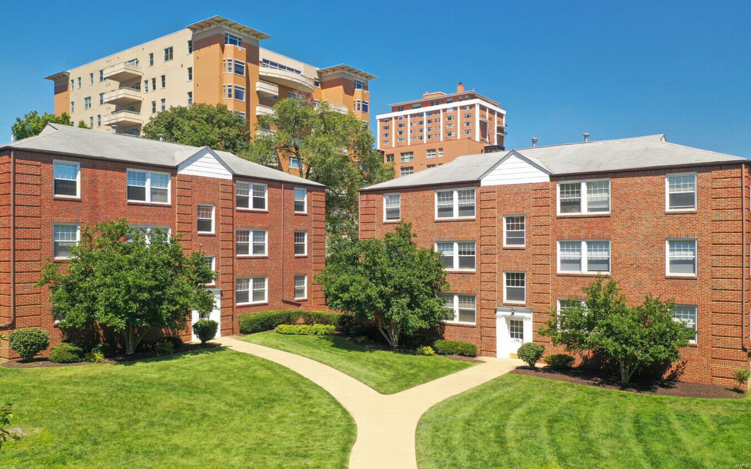 Generational Asset in the Clayton School District in the Historic Moorlands Neighborhood. Major Improvements in last 5 years include Rebuilt Courtyard, Waterproofing Restoration, Rebuilt Front Entryway Stairs to Courtyard, Rebuilt Concrete Walkways on sides and rear of buildings, Tuckpointing, Garage Door and more. Thirty-Six 2 Bedroom-1 Bathroom Apartments include Central Air & Heat, Dishwasher, Refrigerator, Garbage Disposal, Hardwood Floors, Thirty Garage Parking Spaces underneath Courtyard, Storage Unit in Basement. Prime Location Steps from Downtown Clayton, Washington University in St. Louis, Forest Park & SSM Health St. Mary's Hospital. Value Add Potential: Add Washer & Dryer In-Unit, Modernize Kitchen & Bathroom, Customize Closets.