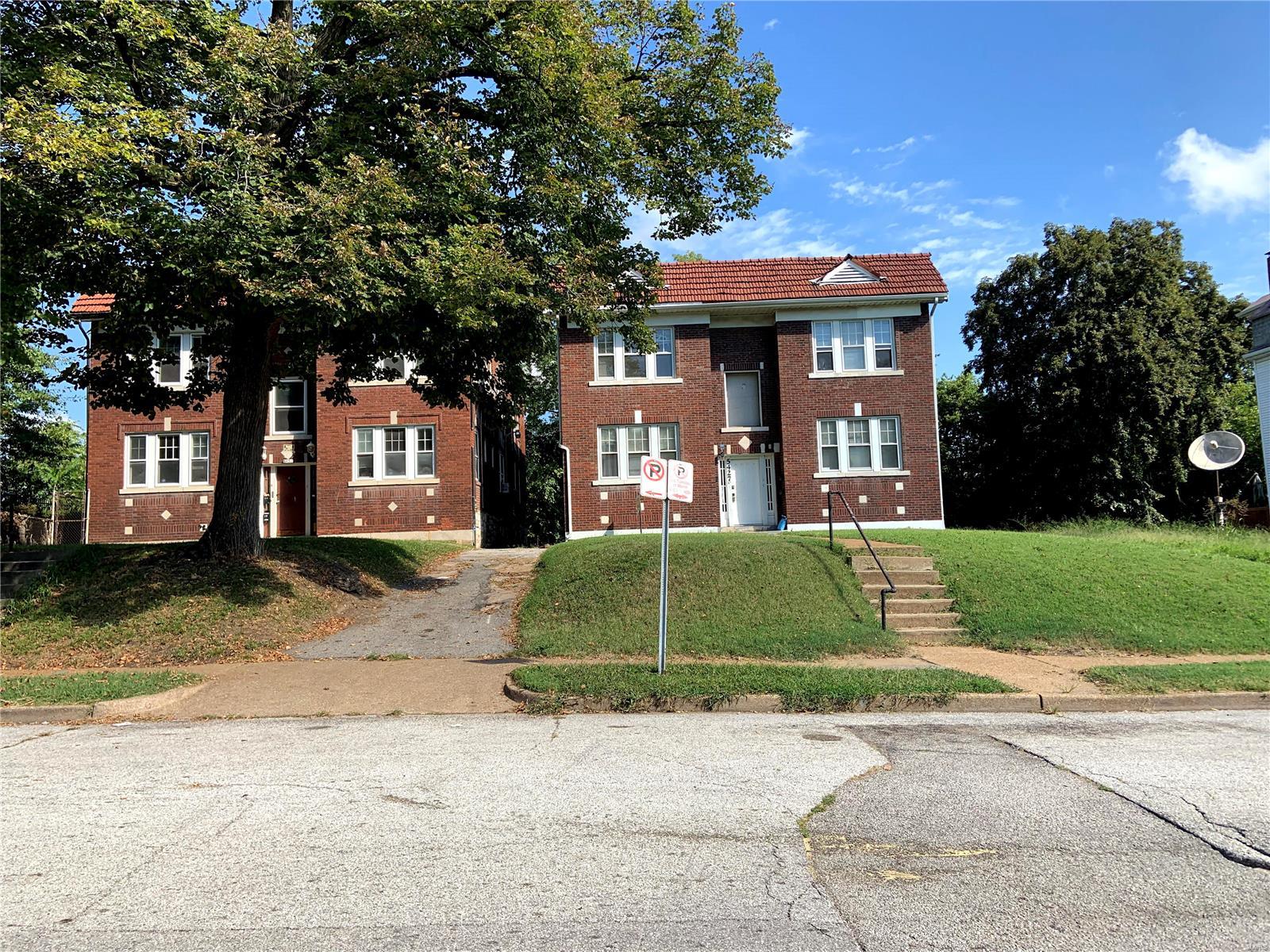 Four family brick building with two bedrooms per unit. Building is in need of rehab and to be sold "as-is." Located off of beautiful Union Blvd, and just a short walk to the Historic Cabanne library and the beautifully renovated Boo Cat Club. Driveway is shared with the left building directly across the street. Walking distance to Soldan International Studies High School (magnet school) and Clark Accelerated Academy.