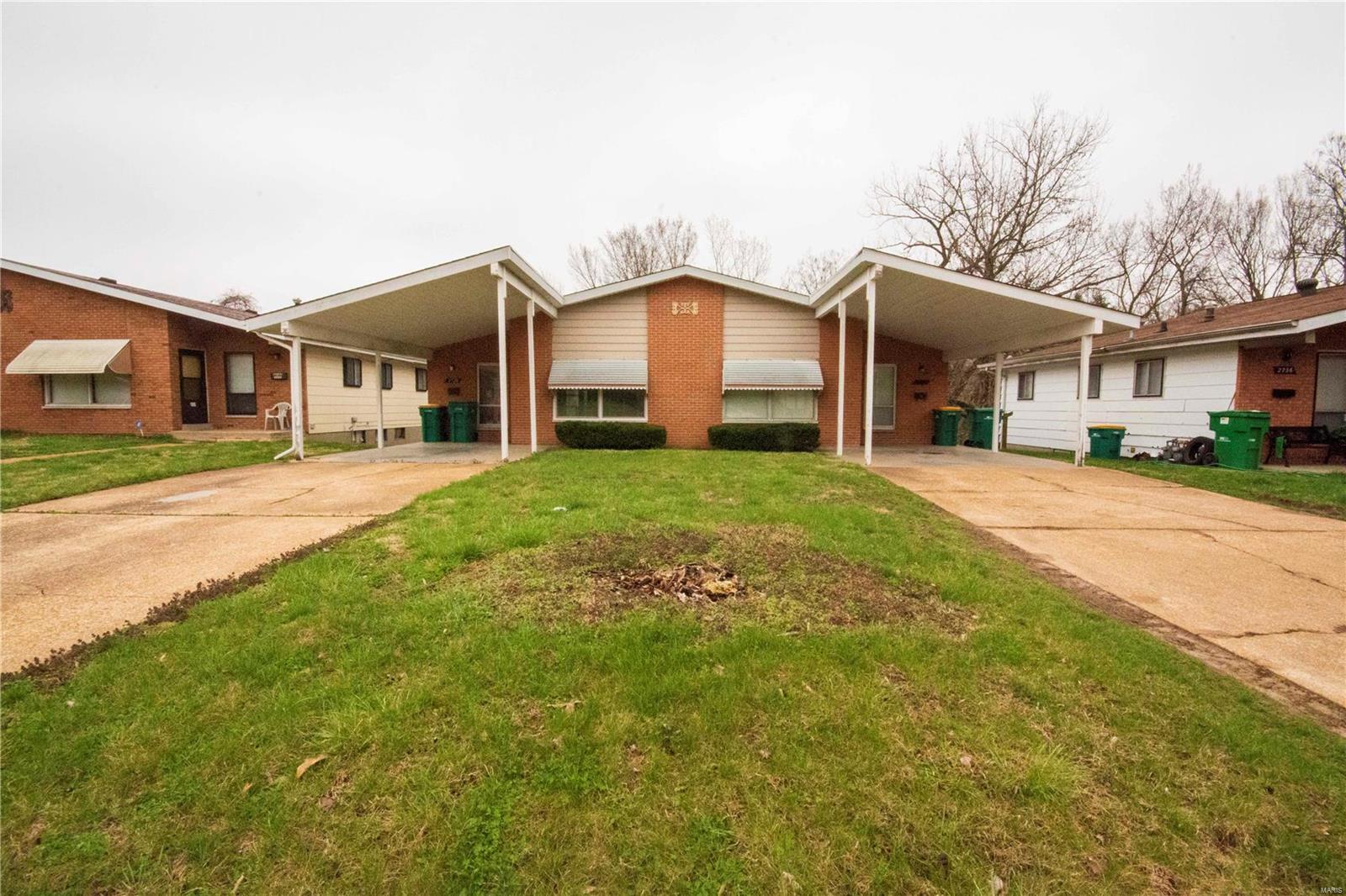 Positive cash flow duplex awaits! Properties mirror each other with different finishes. 2 bedroom/1.5 bath units, partially finished walk-out lower levels. Vaulted living rooms, eat-in kitchens w/plenty of cabinets and counter space. Large bedrooms with lots of natural light. 2728 cleaned, prepped and ready to occupy. 6 panel doors, hardwood flooring on main level, freshly painted and lots of natural light. Appliances in this unit stay.