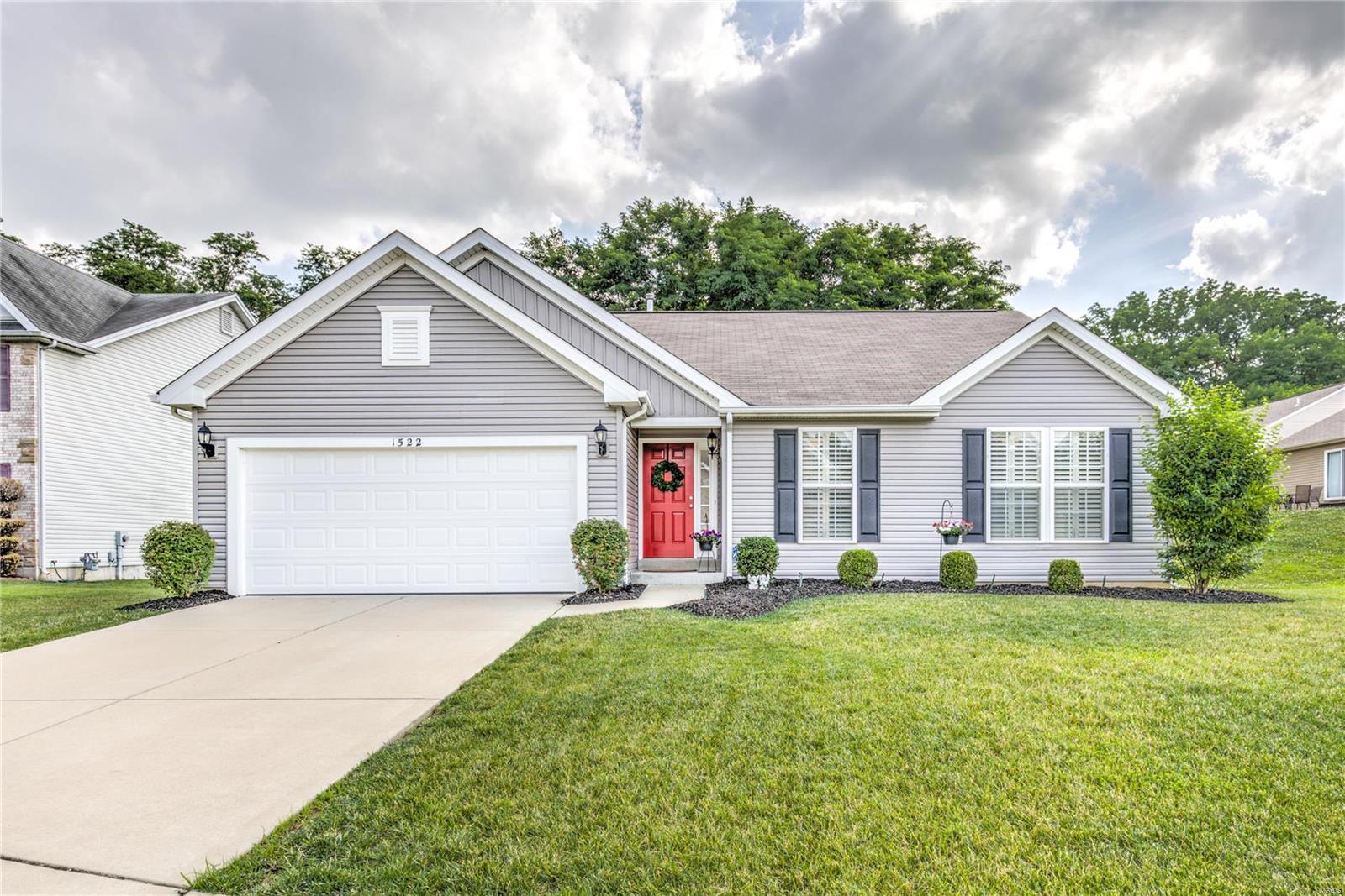 Meticulously maintained 4-Bedroom Ranch Home with 2-car attached garage and many updates.  Elegant entry foyer leads into the an open floor plan family room and kitchen with vaulted ceiling, wood plank laminate flooring, and custom plantation blinds.  Updated kitchen, with new granite counter tops and tiled backsplash, walk-in pantry.  Walk-out to patio and enjoy the spectacular view of wooded area and mature trees with fenced-in beautiful wood fence.  You will love the the gorgeous MBR suite with large walk-in closet, fan/light fixture, features luxury MB with double sink vanity, and separate tub/shower.  Basement is partially finished with a fabulous 4th BED and rough-in for a bath.  Plenty of room for storage in the unfinished portion of LL.  BONUS* This home is located on a quiet cul-de-sac, with mud-room and a Main Floor Laundry, neat and clean as a pin.   Easy access to highways, close to shopping and schools.  This a must-see!  Make your appointment today! Additional Rooms: Mud Room