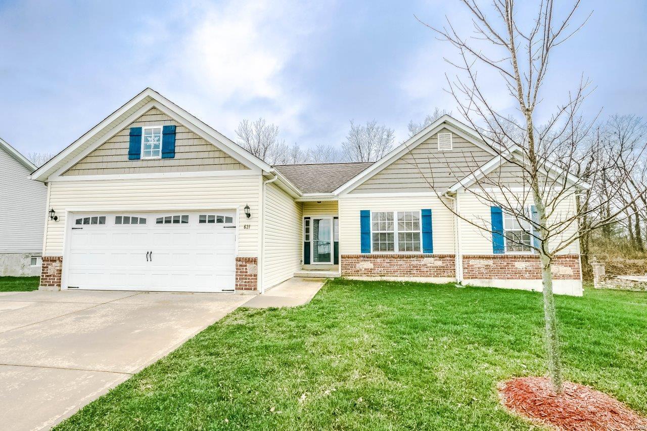 Beautifully maintained Ranch home in Stonebridge subdivision with many amenities: pool, basketball court & playground. This 3 Bdr, 2 Bath home has been freshly painted with earth tone beige colors, has a main floor laundry, 9 ft ceilings and Jack & Jill bathroom.  Maple laminate flooring welcomes you in to the FR with open floor plan. Eat-in Kit is light & open featuring a pantry, farm style sink, breakfast bar, s/s appliances, custom cabinetry & the bay window has a door leading to the deck. The MBR suite has a ceiling fan, tile floors in the bathroom and walk in closet. You will find privacy in the fenced back yard as the home backs to trees; has a wood floor deck with vinyl handrails & 8 x 12 storage shed. The garage is 20 x 20 & is wired with 220. Unfinished basement waiting for your finishing touches that has a rough in bath and an egress window for a possible 4th bedroom.  Home warranty included. Schedule a showing to see all this home has to offer!**SHOWINGS START FRIDAY**