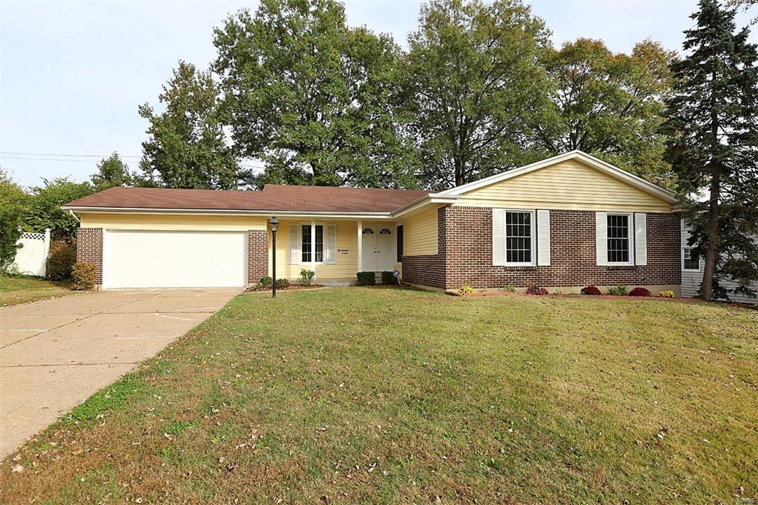 Recently updated 4 bdr ranch with beautiful curb appeal;Nearly 2100 sq.ft.   Large front porch; spacious tiled foyer;  Center hall plan. Formal living room with separate dining room.  Relax in the family rm with WB frpl & a sliding dr to patio & yard; Newly updt kitchen; Mstr bdr w/ walk-in closet & a newer bath; 3 add’l sizeable bdr plus a hall bath completes the main floor; Perfect home for entertaining. 2011-2016 –Painting, hardwood flrs re-finished, high end maple cabinets, updt stainless steel appliances, vinyl sidings, upgraded wiring & plumbing & AC; Newer thermal windows, doors , 6 panel doors, garage doors; Lower level has some drywall & is ready for finish plus a den/office; Enclosed fascia & soffit; Very nice patio & fenced level yard with sound barrier.  Minutes to Costco/Walmart/Best Buy, Manchester Road, Hwy 40 & 270.