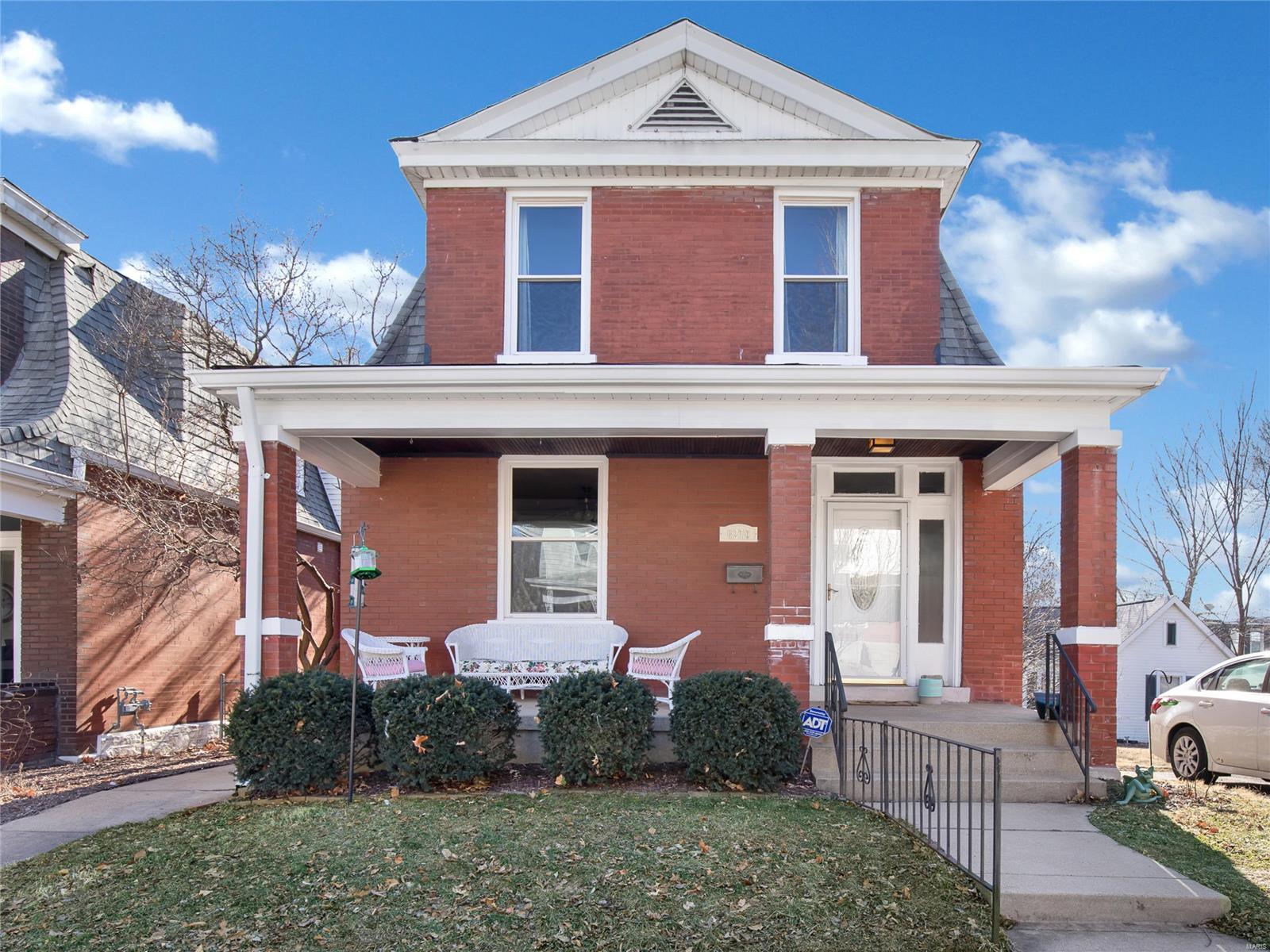 Welcome to the charming 6270 Magnolia Avenue. This gracious 3 bed/2 bath offers tons of flexibility for today's buyer while maintaining many of the original architectural details including soaring ceilings, hardwood floors, moldings, and an inviting front porch. Main floor includes a lovely entry foyer that opens to a living room with gas fireplace. The separate dining room features stained glass windows and updated lighting. Kitchen includes custom cabinetry with SS appliances (gas stove/oven, refrigerator, dishwasher, and microwave. 1 large bedroom and full bath complete the main level. Find 2 more large beds, another full bath (tub/shower combo) & large hall/storage closet. The current primary bedroom offers large windows and two sizable closets. Full, dry unfinished basement with workshop area and laundry. Fabulous backyard includes mature trees, herb and vegetable garden, spacious patio, & detached, one car garage. Seller is conveying home warranty. Washer/Dryer & Fridge included.