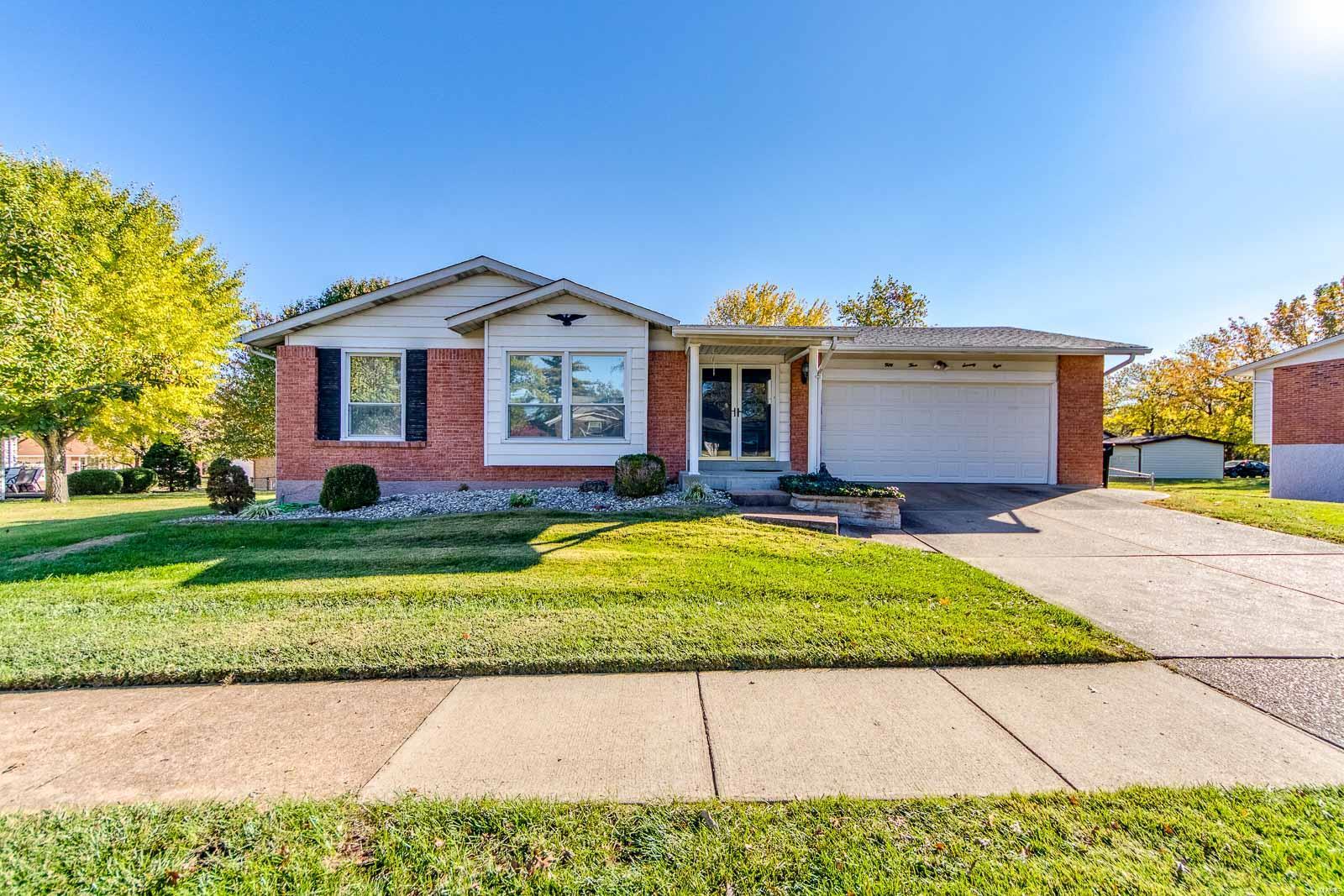 Think you can't get a ranch in Oakville without paying an arm and a leg? Here is your chance to get a brick home with great bones in a desirable neighborhood and make it your own. Flooring, paint and some updated fixtures and you could have a real beauty!  3 bedrooms and 2 full baths on the main level. Separate living, dining and family rooms.  Plus you get a finished lower level with tons of room for kids, crafts, man cave or a quiet work from home space. The kitchen has white cabinets and appliances and ceramic floor.  Spacious 2 car garage and a large level fenced yard. Newer roof and no known problems with any systems or appliances.  This home is conveniently located just a few minutes from 270. Seller prefers an as-is sale. Any and all offers received will be reviewed on Sunday 7th at 5pm.