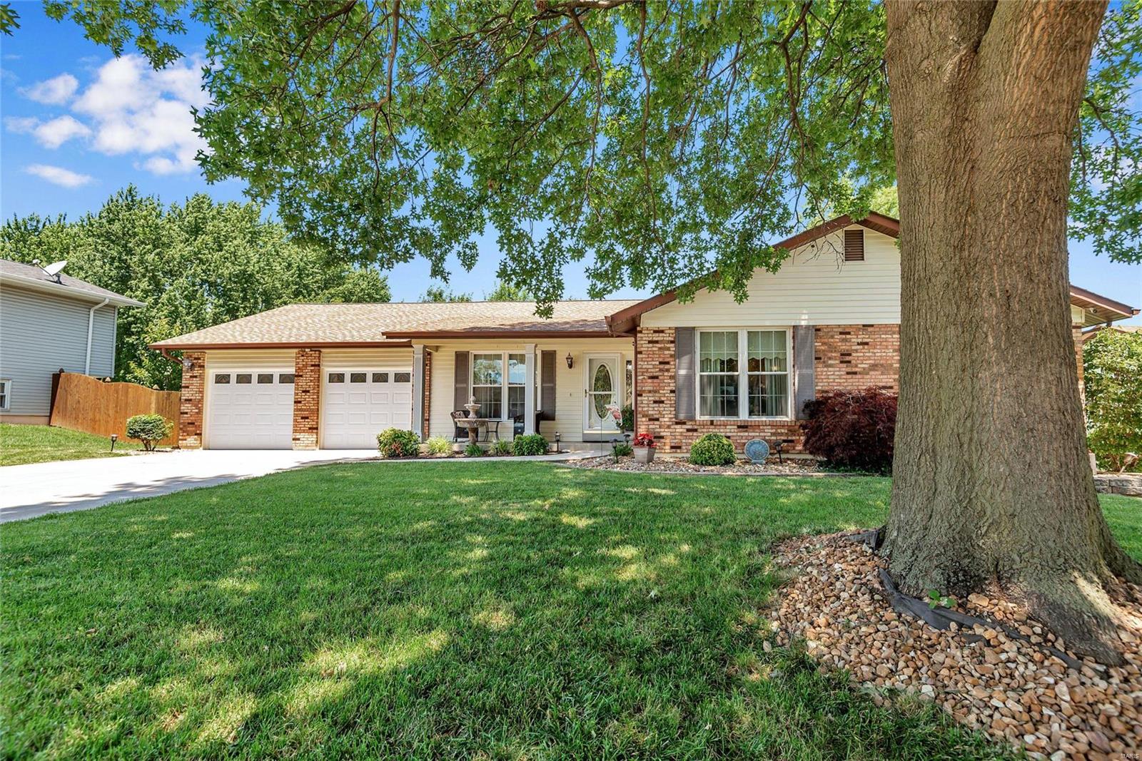 Welcome to 2012 Creekpoint Dr. Pride of ownership is evident throughout this well maintained Ranch located in St.Peters. This home has been meticulously crafted from top to bottom. Special features include: Newer roof, paved concrete driveway, tilt in windows, professional landscaping, walkout 4 season room, walkout master bedroom, wood deck, gazebo, hot tub, vinyl fencing, skylights, wood panel doors, & oversized garage to name a few. This 3+ bedroom home has an open floor plan w/ separate LR, DR, FR w/gas FP, & Fin LL. The 16x16 4 season room, an oasis in itself, offering additional living space for a growing family. Master bedroom w/ceiling fan & wood doors walks out onto a spacious wood deck & backyard w/waterfalls. The expansive finished LL features: bonus rooms for sleeping or office, full bath, oversized laundry area, FR, playroom, & add'l dry space for storage. This home defines turnkey & may provide many years of joyful memories. All interested are encouraged to make an offer.
