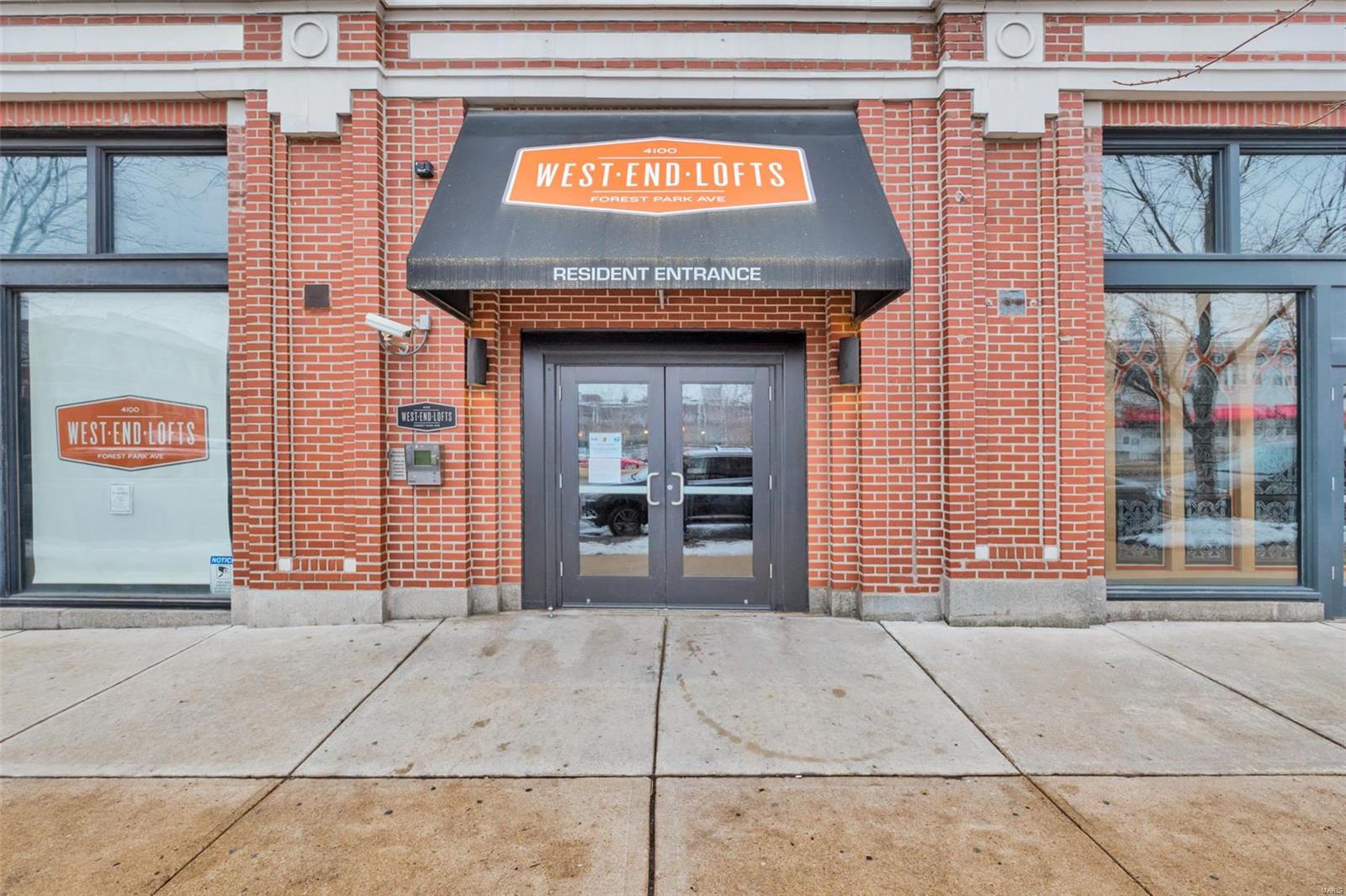 Welcome to West End Lofts situated in a prime location minutes away from the Central Cortex, Wash U, Forest Park, The City Foundry, and so much more. Fall in love with this freshly painted 1 bedroom / 1 bath unit where all appliances stay. Features include wood floors, 12 foot ceilings, granite counters, stainless steel appliances including gas stove, exposed concrete, and plenty of natural light. Amenities for this building include a gym/fitness area, billiards room, inground pool, a guest suite, gated & covered parking, secure building access, and an outdoor rec area. Location Location Location..... use the MetroLink to your advantage to get around downtown or to watch any of our beloved St. Louis sports teams. Additional storage units are provided in the basement and individually assigned. Don't miss your opportunity to look at this beautiful unit and all of the features historic West Ends Lofts has to offer. PASSED OCCUPANCY PERMIT PROVIDED. Location: City