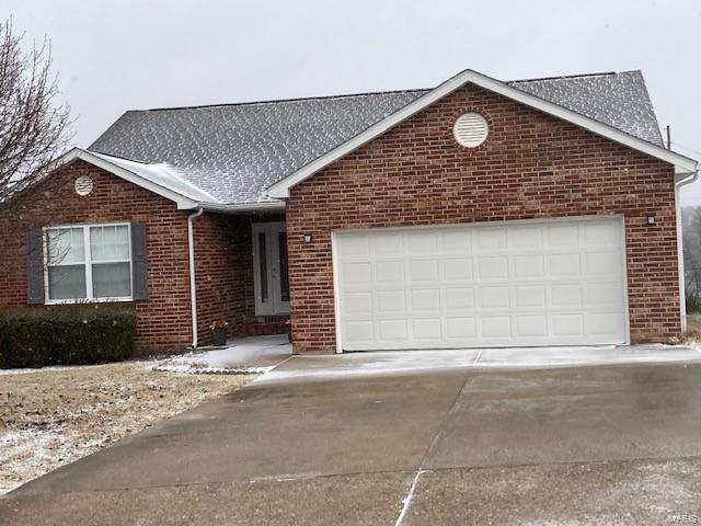 Convenient location, brick front ranch style home with 3 bedrooms 2 full bathrooms with a spacious living room with vaulted ceilings and an open floor plan. Dining area opens to the living room. Kitchen has oak cabinets and engineering wood flooring. The master bedroom has a walk in closet and master bath with shower only.  Garage originally was built as a two car and is now an oversized one car with a built in beauty shop that can be removed and change back to a two car garage.  The sink has a filter water system that stays. There is a covered deck in the back and fenced in backyard that faces a park and basketball court.  The FP has been added along with the gas stove that uses a propane tank that is rented.