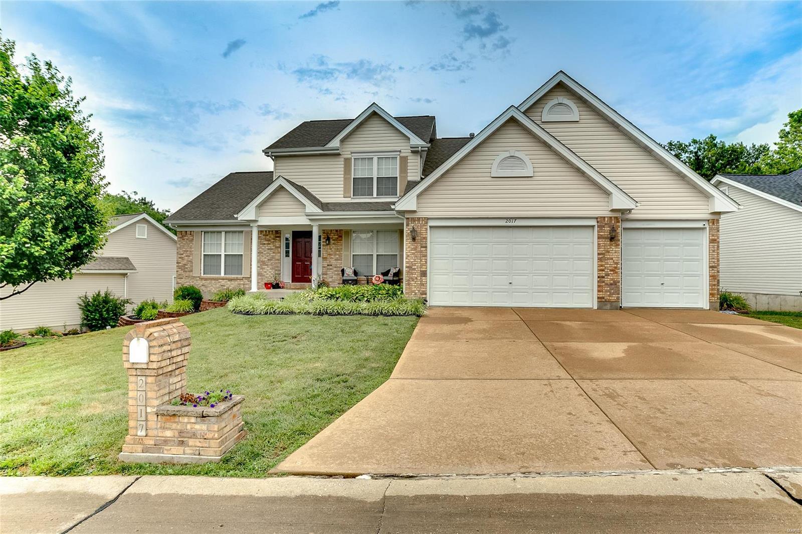 Just like new in Bailey Station - 1.5 story home w/lots of living space in this beautifully maintained home. As you walk into the home the formal dining is to your right, 2 story living room is open with natural light and boasts a gas fireplace and staircase to 2nd level. With mostly wood floors on the main level. Large newly updated kitchen with tile floors, custom cabinets, pantry and breakfast room, with doors that lead to the newly added composite deck. Master bedroom suite with full bath, double sinks, garden tub and separate shower and his & hers closets. Main floor laundry room with tile floors. Upstairs has new carpet (June 2021) and there are two oversized bedrooms and a full bath. Lower level is partially finished with family/rec room, den/office/exercise room/sleeping room and storage room w/wood shelving. Sliding doors walk out to a patio and covered area under the deck. Yard is completely vinyl fenced with lots of shade trees and landscaping. 3 car garage plus much more!