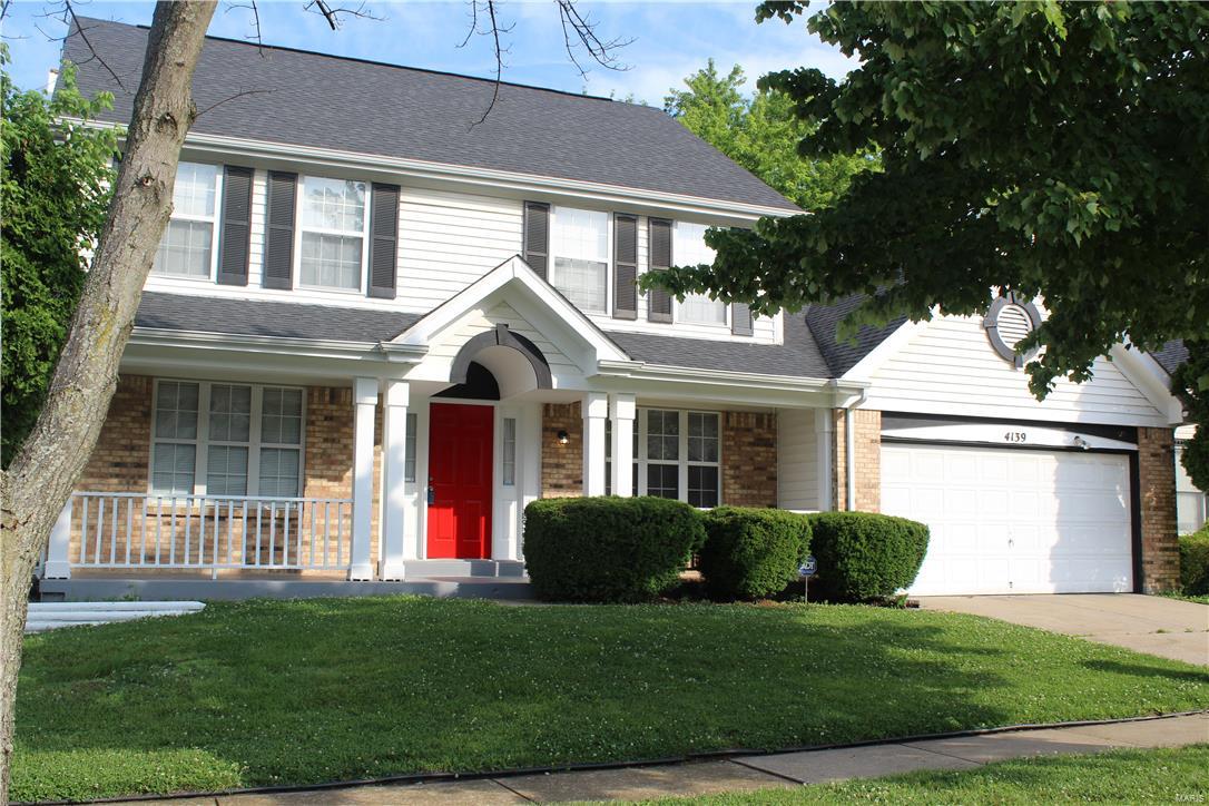 This Two Story home offers plenty of space for growing family, over 2300 in Sq Ft.  Home features include 4 Bedrooms, 3.5 baths, 2 car garage.  Master bedroom suite with full bath, walk in closet, vaulted ceiling.  Main level offers Living Room, separate Dining Room, plus Family room with wood burning fireplace, built in bookcases, newly installed sliding glass door leading to large deck with fenced backyard, main level laundry room.  Kitchen includes all appliances to stay as displayed, pantry, and eat in breakfast area with bay window view.  All flooring has been replaced in 2017, within the home, including wood floors and carpeting.  Both levels have been freshly painted, just ready for new home owners.  Basement is partially finished, with full bath, ready for finishing touches.  New water heater installed June/2017.