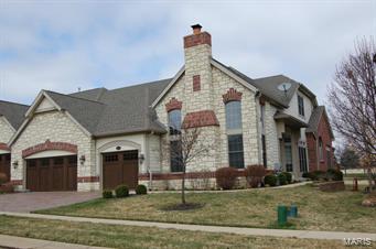 You will just love this exquisite luxury Villa, with one of the most desirable Golf Course lot. Upgraded features abound!!! Gorgeous white oak hardwood floors, crown moldings, lavish living room w/gorgeous upgraded custom gas Fireplace surround, dining room with large window & coffered ceiling. Two story Great room with wall of windows, gas fireplace with upgraded custom mantle,built-in bookcases. Exquisite Gourmet kitchen complete w/upgraded Shiloh cabinetry, huge island w/5 gas burner cooktop, warming drawer, Oven/Convection combo, built-in wine cooler,Clear ice machine, Genesis Granite tops/backsplash. Master bedroom suite w/bay window overlooks the golf course, crown molding his & her walk-in closets. Elegant Master bath w/marble vanity tops/flooring, upgraded Shiloh quality cabinets, Jetted tub, shower w/body sprays. Upper bedrooms w/private baths. Lookout lower level with Family room, additional 2 bedrooms & bath. Private covered deck overlooks gorgeous Greens. Some Accessible Features Location: Detached