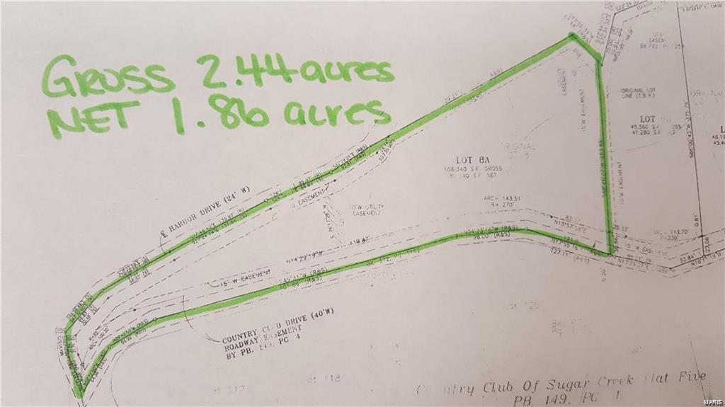 Seller never got survey and cannot attest to true boundary lines. The gorgeous lot with water views is located within the country club of Sugar Creek. It is now a part of the Harbor of Sugar Creek Farms subdivision. Lot is waiting for you to make it your own! All offers to be submitted on Special Sales Contract. Property to be sold AS-IS.