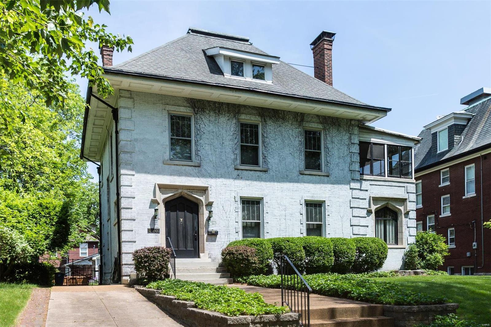 Fantastic opportunity to make a classic Parkview home your own.  Lovingly maintained by the same family for over 50 years. Open the large Gothic front door to be welcomed into a front entry with gracious staircase and leaded glass windows. First floor boasts 10 ft ceilings, intricate molding, pocket doors and more gothic windows and French doors in a bonus room off of the living room.  French doors lead to a brick patio in the backyard and newer garage, built in 2017. The kitchen is large and connects to a cozy breakfast room.  Third floor has newer windows in the front of the house and the large room on the 3rd floor can be used as a family room, home office, or another bedroom. Home is being offered “As Is” and seller to make no repairs or perform municipal inspections.