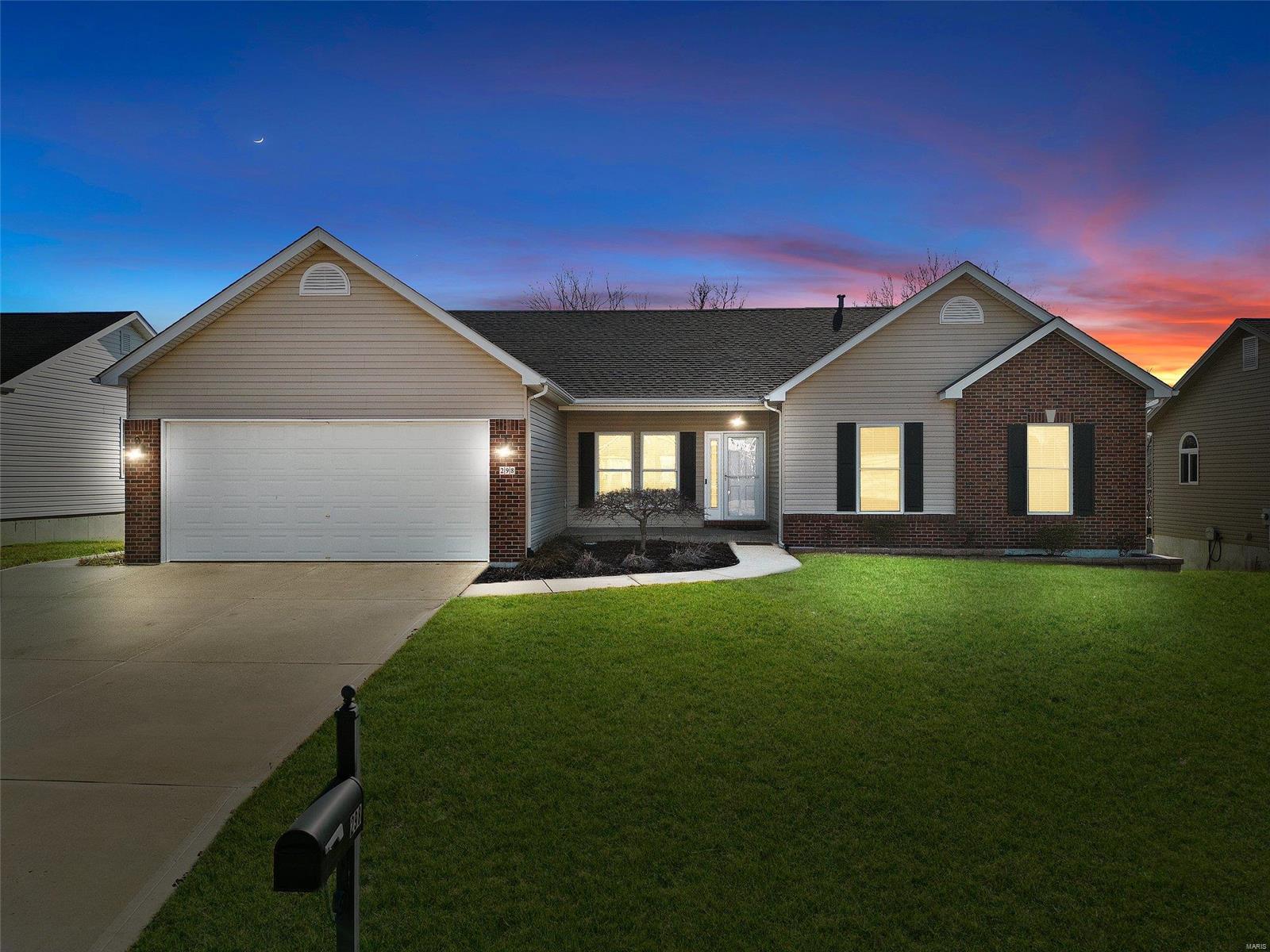 Get ready to fall in LOVE with this METICULOUSLY maintained home, backing to COMMON GROUND & a STUNNING Pool! As you enter you'll be greeted with vaulted ceilings, a see-through gas fireplace, fresh paint throughout & 6' windows. The kitchen is a Chef's DREAM with CUSTOM Cabinetry, Stainless Steel appliances, large island & a lovely Sunroom PERFECT for enjoying your coffee in the morning! 3 Bedrooms on the main level including a LARGE Primary Suite, complete with tray ceilings & separate shower/tub in the bathroom. Make your way down to the finished, walk-out lower level that offers a wet bar, full bath & bedroom. Out back you'll want to host all of the parties with the Inground Pool, large patio & fully fenced yard. This home has it all! It's time you LOVE WHERE YOU LIVE. Additional Rooms: Sun Room