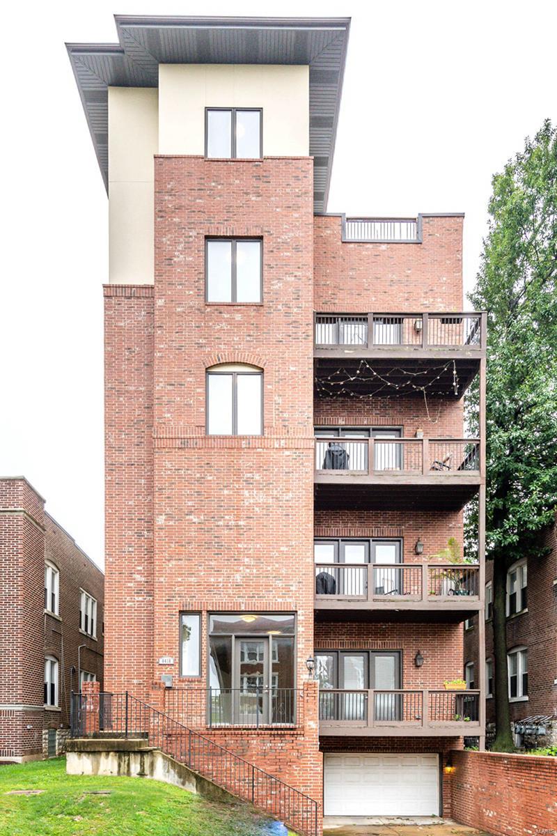 Welcome to 6416 Cates, a fully leased, beautifully updated 4 unit building in University City. Location is key to this turnkey building, less than half a mile from the Delmar Loop; this highly desired area is becoming even more in demand due to Washington University pumping money into the infrastructure of the area! Get all the benefits of The Loop, shopping, restaurants, public transportation, but the peacefulness that comes from being a few blocks away from the hustle and bustle. All condos share the same spacious open floor plan with high quality finishes. Each 2BD/2BA unit has its own dedicated floor with elevator access and 2-car spaces in the garages (one tuck-under and one in the rear). All units have stainless steel appliance & granite countertops, as well as walk-in closets. Buy and hold and/or resell as condos and/or occupy one and collect rent on the others. 3 new H2O heaters in 2021 & 2022, new roof in 2017. Property to be sold in as-is condition, on a special sale contract