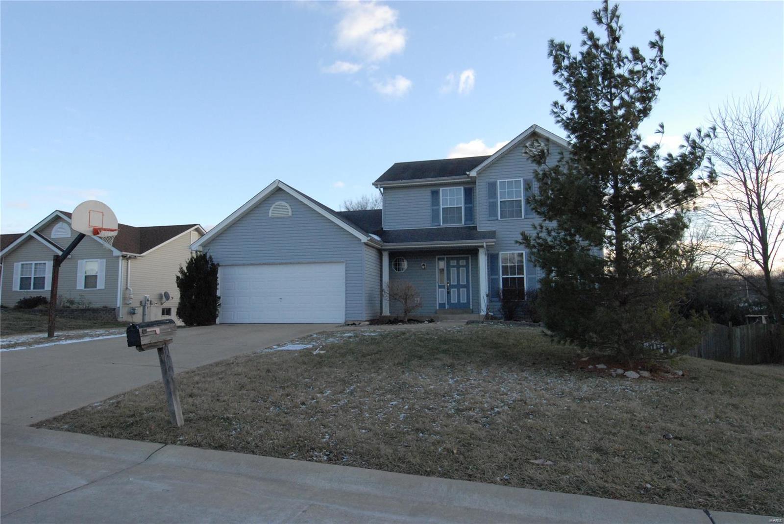 Spacious two story home in a convenient location within walking distance to the elementary school (you can see Heritage from out the back door). AAA rated school district and convenient to most everything. Large fenced in back yard with large sun deck. Located in Oaks at Spring Meadow subdivision. Full walkout unfinished basement. 1584 square feet of living space. The garage is oversized. Stove, dishwasher and refrigerator included. Security deposit is $1850. One year lease minimum. Available for occupancy mid to late August. All utilities are at tenant expense including sewer, water and trash. Pets are negotiable. This home is strictly for rent and is not available for lease purchase or option to buy.