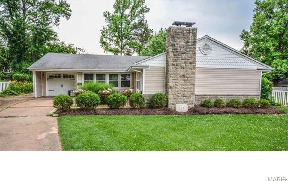 Awesome Location!!! Would you love to rent this darling cottage style ranch in great convenient Kirkwood neighborhood? Close to shopping, restaurants, and all Kirkwood offers! This 3 bedroom, 2 bath home offers good space (1466 sq. feet plus lower level finished space). Great open floor plan that most in this market love. Charming living room/dining room with wood burning fireplace and hardwood floors. Udated bright white kitchen/breakfast area with granite counters and stainless appliances... large family room with newer neutral carpet opens to patio and awesome yard. Stylish main floor bath, updated 6 panel doors with bronzed hardware. Great additional space in finished lower level offering additional family room with 2nd fireplace, plus either 4th bedroom or office/den with closet and 2nd full bath. 1 car garage... easy and fun living here as the landlord has the lawn mowed for you!!