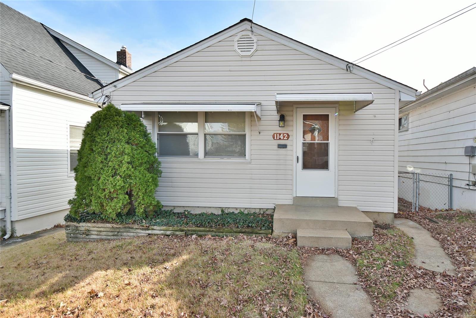 This terrific 2 bedroom bungalow is just what you've been searching for & more! The wide open floorplan welcomes you with an extra-large living room providing ample space to greet & entertain guests comfortably. The chef in you will adore the bright & inviting eat-in kitchen with a ceramic tile half wall & backsplash. Retire in comfort to the generously sized master bedroom. The bathroom includes a ceramic tile half wall & shower surround. The full LL includes a private den/multi-purpose room & a convenient laundry area plus plenty of additional open functional space. Enjoy the refreshing outdoors with the large level fenced-in yard. Coming Home is always a breeze with the detached rear garage. Treat yourself with an Appointment to view this one Today!