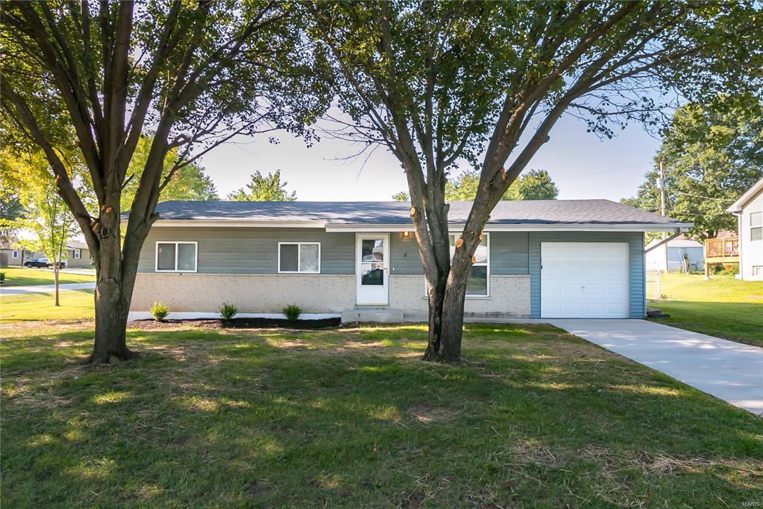 Charming 3 bedroom and 1 bathroom home updated with fresh carpet, tile flooring and neutral paint throughout. This home is MOVE-IN ready and has great curb appeal! Terrific floor plan with eat-in kitchen that boasts black appliances, refrigerator and sliding glass doors out to back patio. Updated bathroom and light fixtures throughout. Full basement. Nice fenced in backyard with patio. A MUST see! This home won't last!