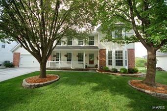 Great curb appeal, fantastic, fully fenced lot backing to common ground. Check out the pictures. Wonderfully maintained home, ready to move into. Kitchen includes a center island, butlers pantry, breakfast room all with hardwood floors and access to a large, partially covered deck to enjoy the view even when it raining. The main floor has a great room with fireplace, dining room, half bath and den/office. Upstairs is the master bedroom with hardwood floors and a very nice sized master bath and double closets. There are three more carpeted bedrooms and a full bath. The lower level has a generous sized family room, large enough for a seating area with TV, a pool table with more seating, plus a half bath and a room currently set up as a sewing room, large enough for a 4 x 8 sewing table, many bookcases for all of the sewing supplies and a sewing desk. The lower level has a walkout to a covered patio running the entire length of the house. Room to entertain a lot of people. New roof 4/15.