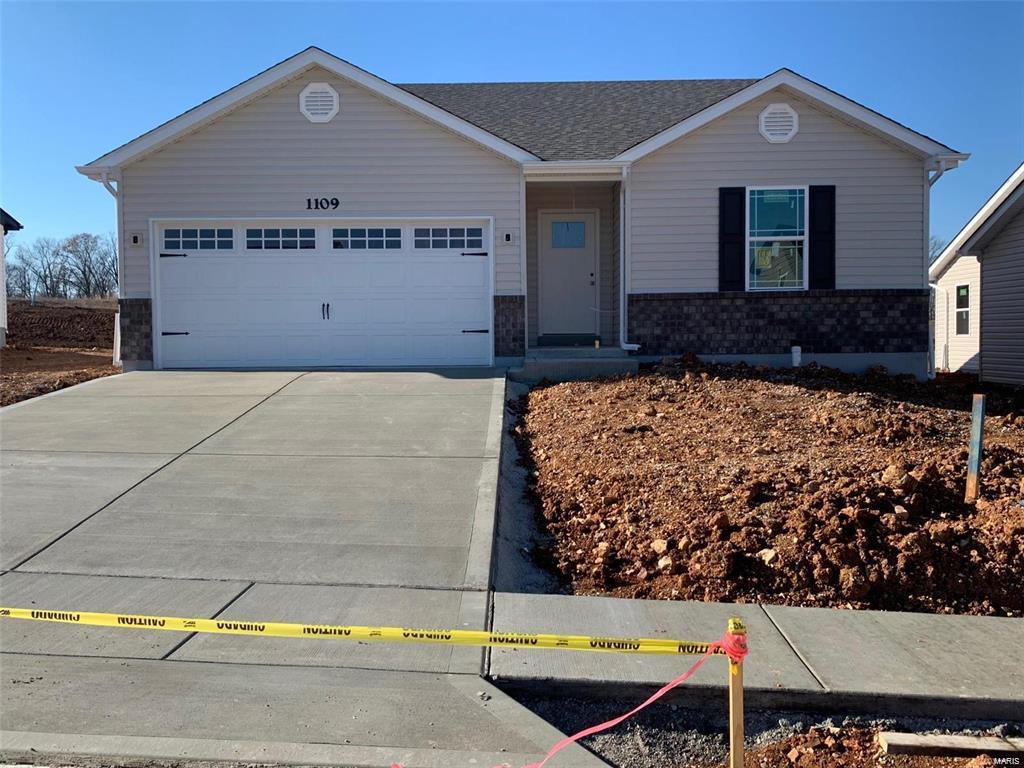 BRAND NEW home with every option you could imagine! They include vaulted ceilings, rounded “bullnose” corners, granite or quartz countertops, stainless steel appliances, 42" cabinets with "cushion close", custom neutral-colored paint job throughout, LVT flooring throughout most of the home, framed windows, taller baseboards, adult-sized cabinets in bathrooms with marble countertops, walk-in closets, upgraded carriage garage doors with openers, full bath rough-in, panel doors (many varieties), and upgraded water/light fixtures throughout the house! MAIN FLOOR laundry (in most models)! Fully sodded yard (front/sides/back). *Pictures are of previously built homes. Buyer to verify school districts*