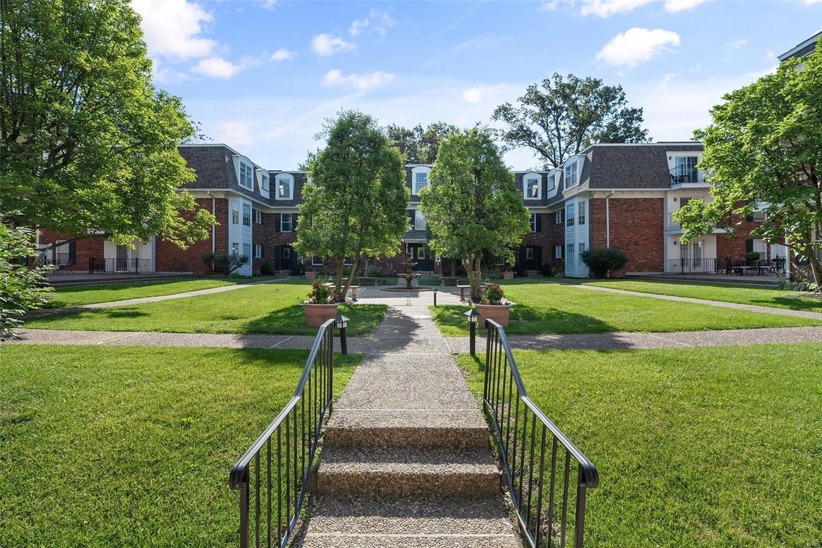 Welcome to this beautifully updated condo in a fantastic location! Elevator or stairs from the main floor or garage lead to this stunning 3rd floor unit. Immediately you will notice the hardwood floors, sleek design, amazing natural light & open floorplan. A spacious living room opens to the dining room, which offers french doors to a lovely balcony overlooking the pretty courtyard. Adjacent to the dining room is the kitchen, which offers stainless appliances, gorgeous countertops, an eat-in space & pantry. The laundry is conveniently located off the hallway. There are 2 bedrooms plus a den that could be converted back to a bedroom if need be. The guest room is a good size and has access to a renovated bath. The den offers a great extra living space, perfect for reading or catching up on a show. The primary suite is roomy and has a walk-in closet and an updated bath. All of the design work is done in this fantastic condo. Garage parking (1 spot), storage locker. Location: Suburban, Upper Level