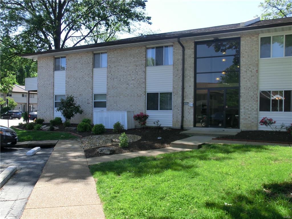 Best location of Sakura Gardens! Main level condo walks out to private covered patio with views of open park like setting. Updates include newer windows, patio door, A/C and carpeting. Six panel doors, abundant closet space and large pantry. Cheerful kitchen has a breakfast bar that opens to the dining room. You will enjoy the great location next to the Clubhouse, pool, kids play area and Japanese Gardens. Extra storage in basement measures 6x4. Convenient laundry room is just down the hall from your condo. Sought after location close to shopping and in Lindbergh School District. Location: Ground Level