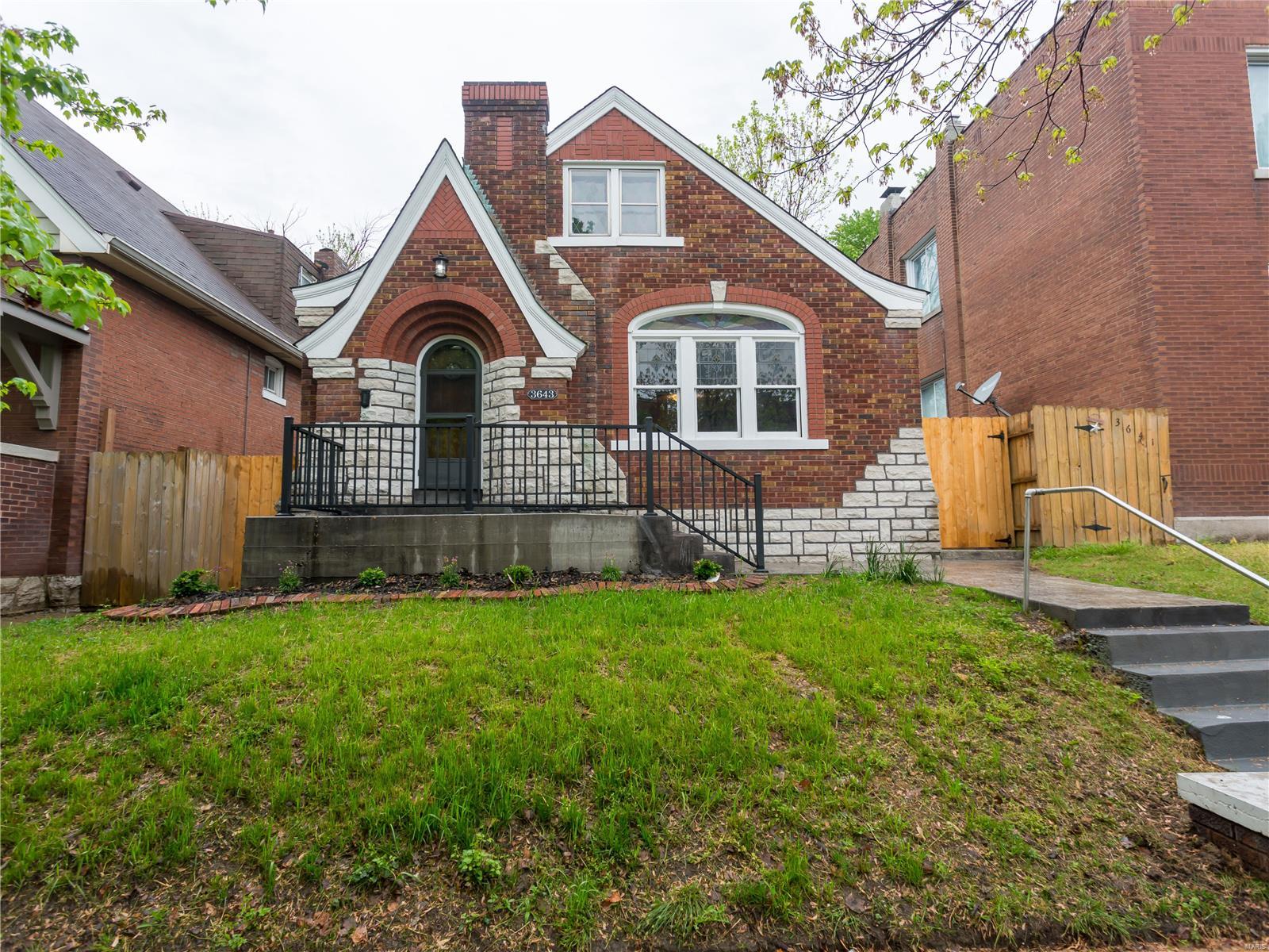 Welcome to the completely restored/rehabbed 3643 Bamberger Ave, in beautiful Tower Grove South! This brick single-family home features 3 bedrooms, one bathroom, and a BONUS living space –  your home office, child’s play area, or just a Zen sitting space to relax after your local coffee run. The arched front door, stained glass windows, and fireplace are the first of many charming characteristics this home has to offer. The kitchen features superb counter space, tons of natural light and is ready for your finishing touches. And can we talk about the original hardwood floors throughout?! Gorgeous! A newly sealed poured basement provides plenty of space for storage, a home gym, or family room (or all 3!) The backyard has recently been updated with a newly-poured patio and path along with an updated deck. Along with the fully fenced yard, this home also comes with a garage for off street parking! A rare find in the TGS neighborhood!