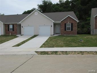 Neat and clean 1 year old 1160 sq ft. 2 bed 2 bath villa, main floor laundry, full basement with rough in and sump pump. 1 car attached garage with opener, vaulted ceilings, hardwood floor in entry. Covered deck with composite decking, beautiful 42" high kitchen cabinets, white arched 2 panel doors. All stainless steel appliances stay including side / side refrigerator with ice maker. Washer and dryer also stays, they are white in color. Ceiling fans, storm door.