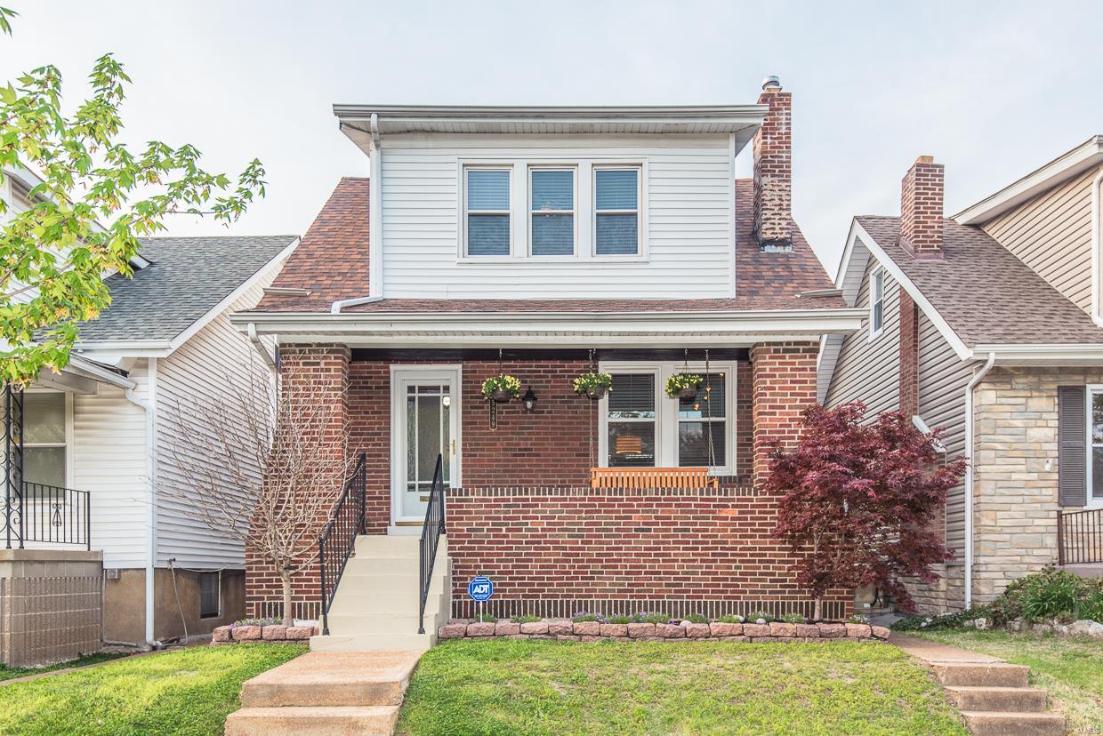 BEAUTIFUL two story home just outside of St. Louis Hills in a quiet neighborhood called Princeton Heights.  The location is second to none; local retail and grocers are within walking distance, and Francis, Willmore, and Carondelet Parks are only a short bike ride away!  Spacious floorpan, with completely remodeled kitchen featuring granite countertops, stainless steel appliances, updated lighting; all complemented by GORGEOUS HARDWOOD FLOORS!  Upstairs, you'll find two large bedrooms with ceiling fans that are filled with natural light and charm.  The backyard is perfect for entertaining with a large patio, and freshly sodded grass.  The covered front porch features a wooden bench swing...the perfect place to curl up with a good book during a Spring Shower!  Oh, and did we mention the Fully Fenced Yard, tranquil flower garden, and the BRAND NEW Air Conditioner, Furnace, and Water Heater?!  BEAUTIFUL home in a WONDERFUL COMMUNITY!