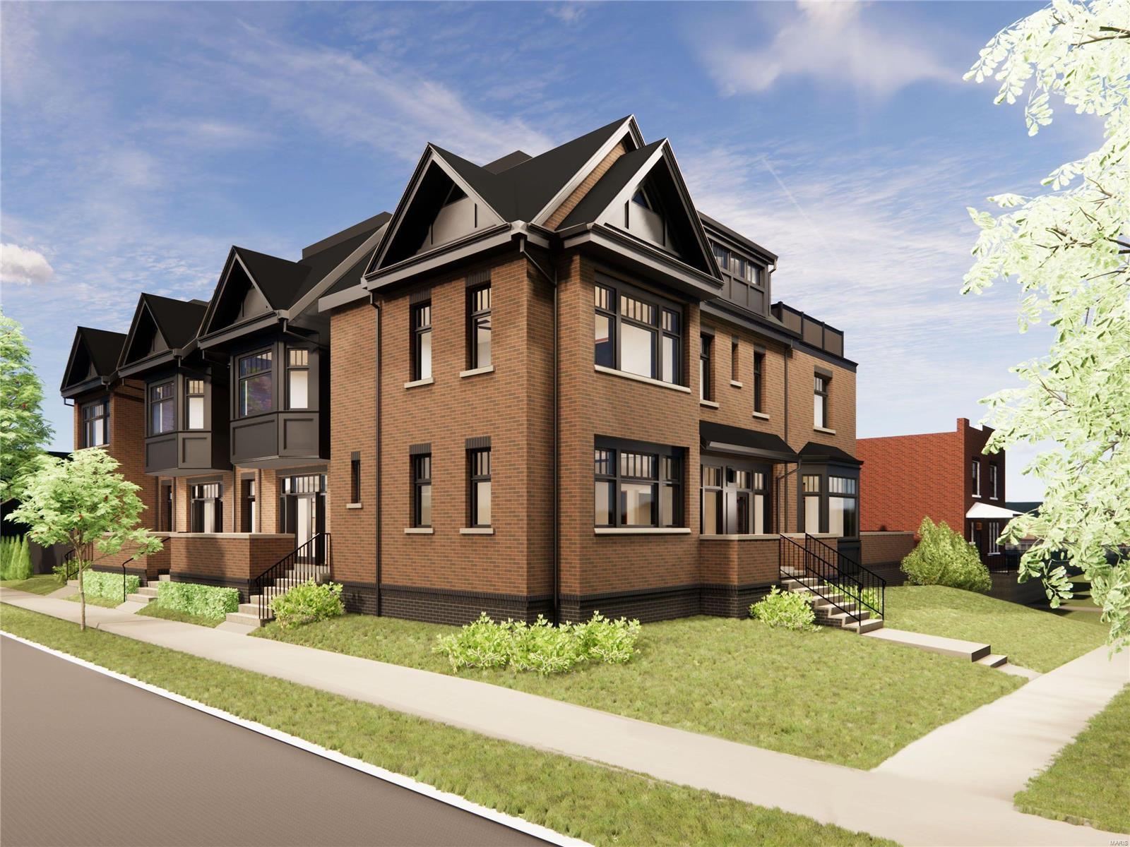 Call today to arrange your own private walk through. CLAYTON SCHOOLS. Clayton’s most walkable historic neighborhood/community. HiPointe-DeMun! Is this Chicago or Boston?…It feels like it! It's been decades since a community of fee simple homes has been built in HiPoint-DeMun. These custom built fee simple row homes are transitional in their appeal and can be finished in a traditional or contemporary manner. Stunning brick exteriors with beautifully gabled roof lines. Attached 2 car garage. Over sized sky terraces overlooking the entire neighborhood. A cornucopia of opportunities just outside your front door with 3 municipal parks (Forest Park,Concordia and Oak Knoll) a stone's throw away and the Village of DeMun less than a half mile stroll/transport from your door. Well renowned developer is excited to work with you to create YOUR masterpiece.  Designed to capture a maximum of ambient natural light! This home is unique for it’s exterior living area. Bike to Wash U. or BJCH campuses.