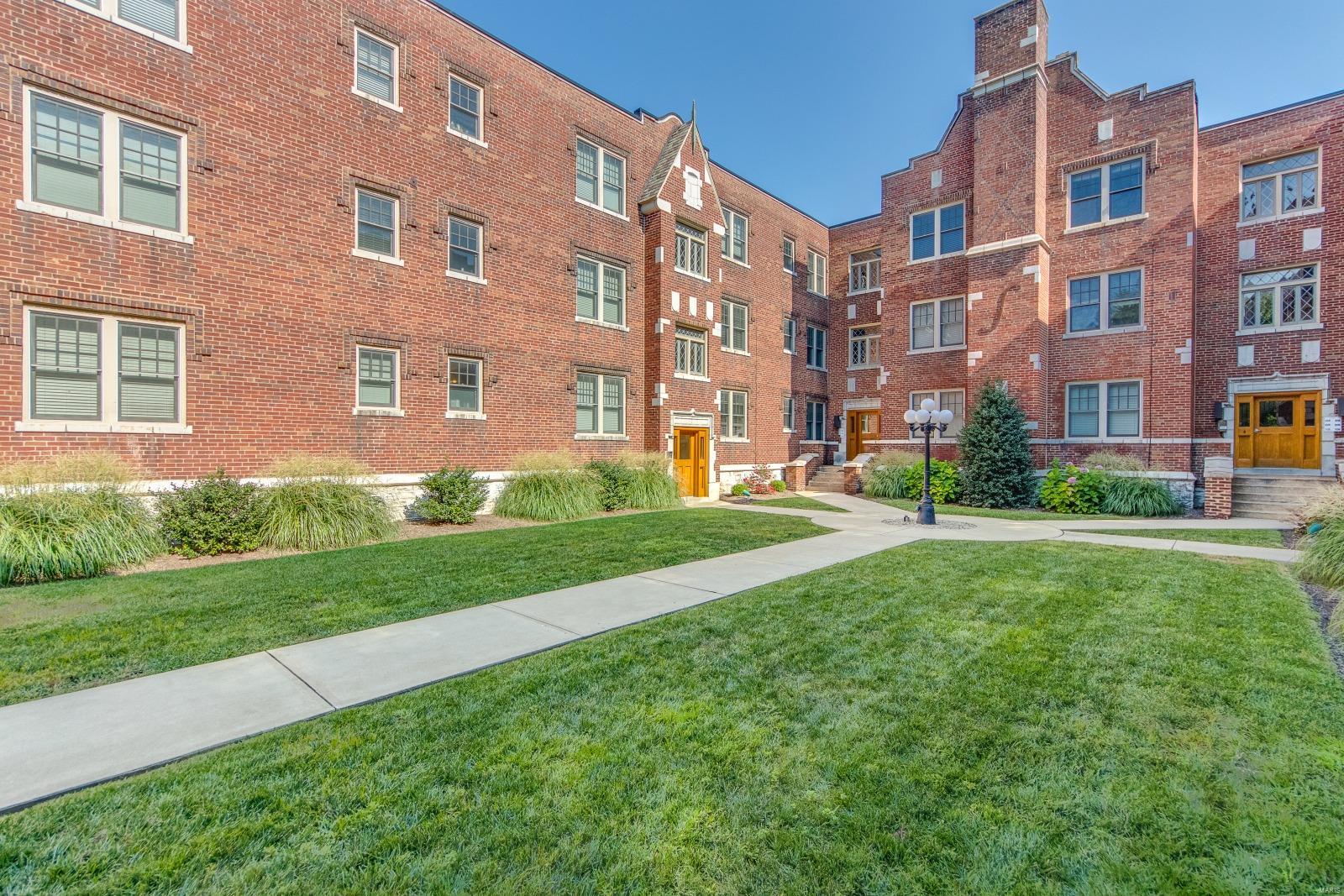 Welcome home to 4101 Magnolia #104! Directly across from Tower Grove Park, this bright 2 bedroom, one bathroom condo is city living at its best. The designer kitchen features granite countertops, cabinets galore and stainless steel appliances. Don't miss the mudroom with in-unit laundry (FULL SIZED washer/dryer INCLUDED in sale) and bamboo floors throughout--no carpet here! Check out the WALK IN CLOSET in the Master Bedroom--it's fully outfitted with shelving, racks and drawers. It's also already been roughed-in for a second bathroom, should you prefer a 2nd full bath instead. And don't forget to look up--and check out the built in speakers throughout the condo. Secured, gated parking with TWO prime spaces (right by your back door) and private storage room finishes off this truly extraordinary home. Condo fees include building insurance, snow removal, water, sewer, trash and common area (lobby areas, intercom system, club house, gym, parking lot, lockers, courtyard) maintenance. Location: City, Interior Unit